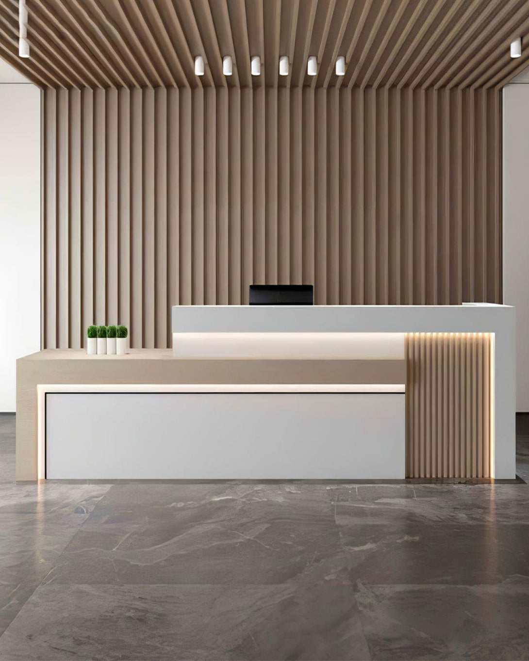 Versa Greet Modular Reception Desk – ANGIE HOMES