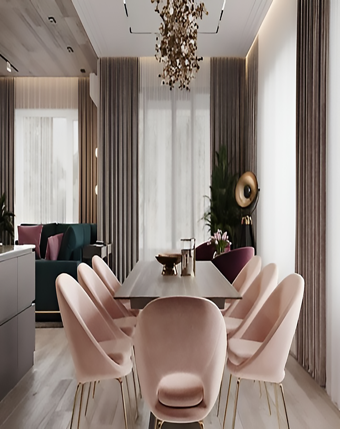 Vidal 8 Seater Dining Table Set - Angie India Furniture ANGIE HOMES