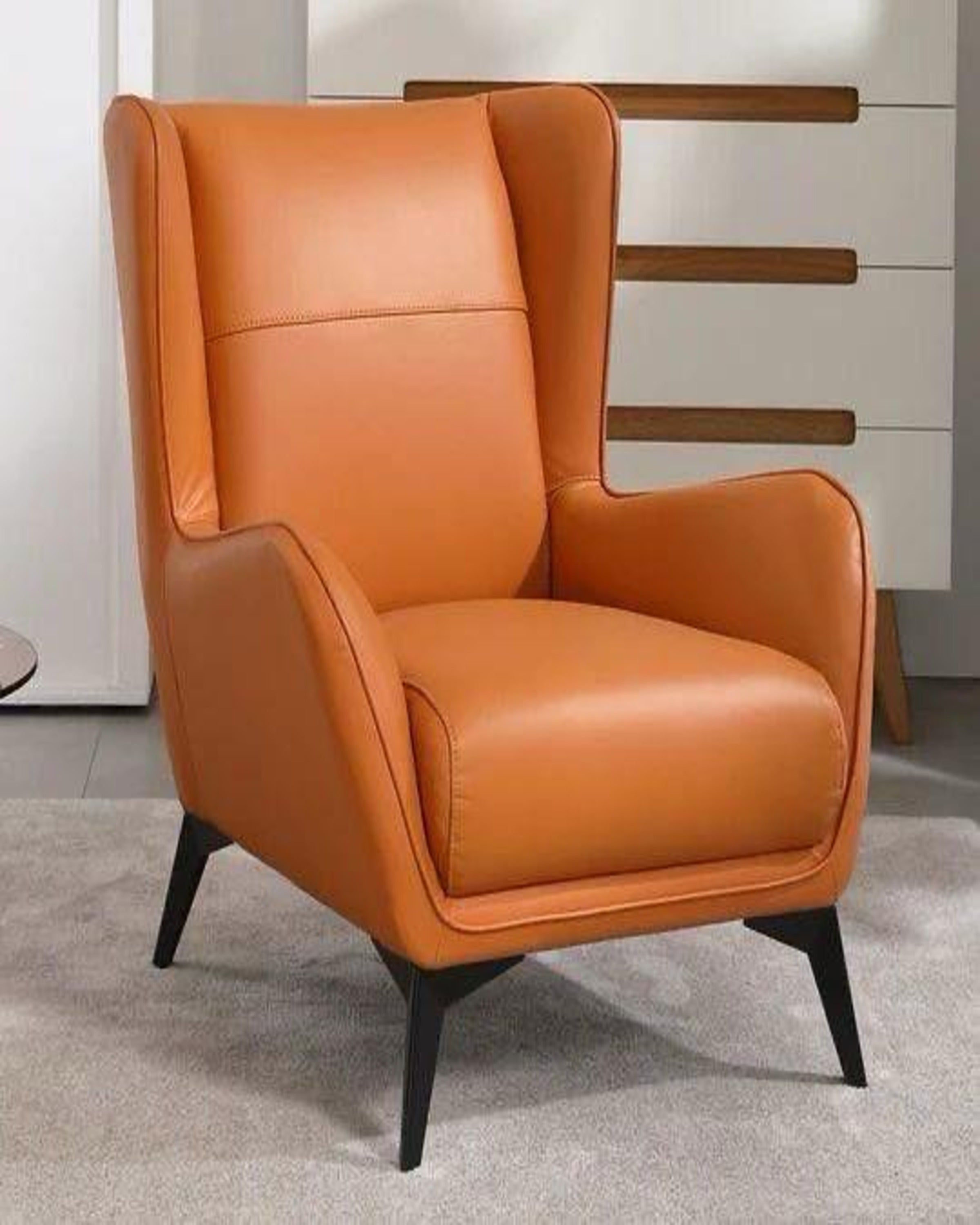 Vintage Charm Leather Armchair