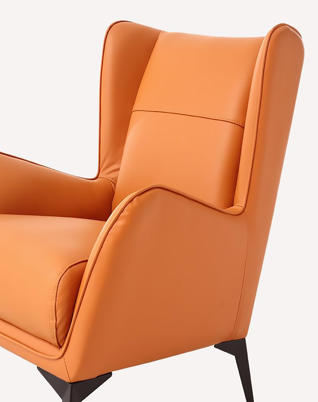 Vintage Charm Leather Armchair ANGIE HOMES