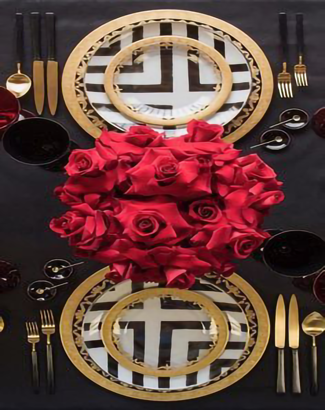 Vintage Floral Bone China Dinner Set