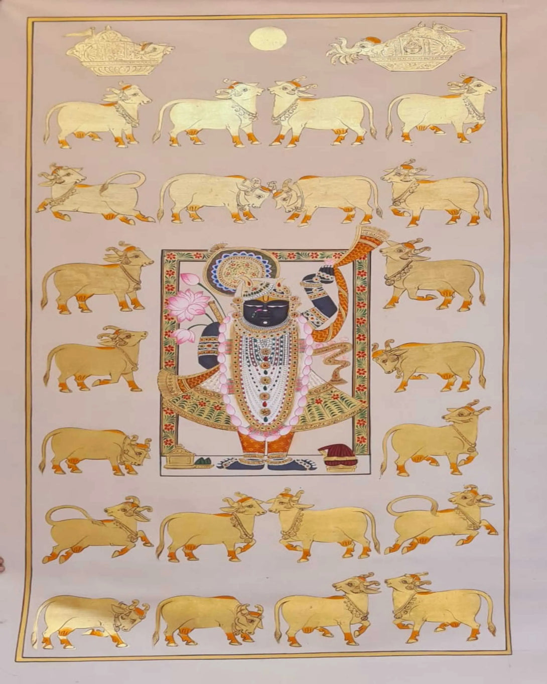 Waka Krishna & Cow Pichwai ANGIE KRIPALANI DESIGN - ANGIE HOMES