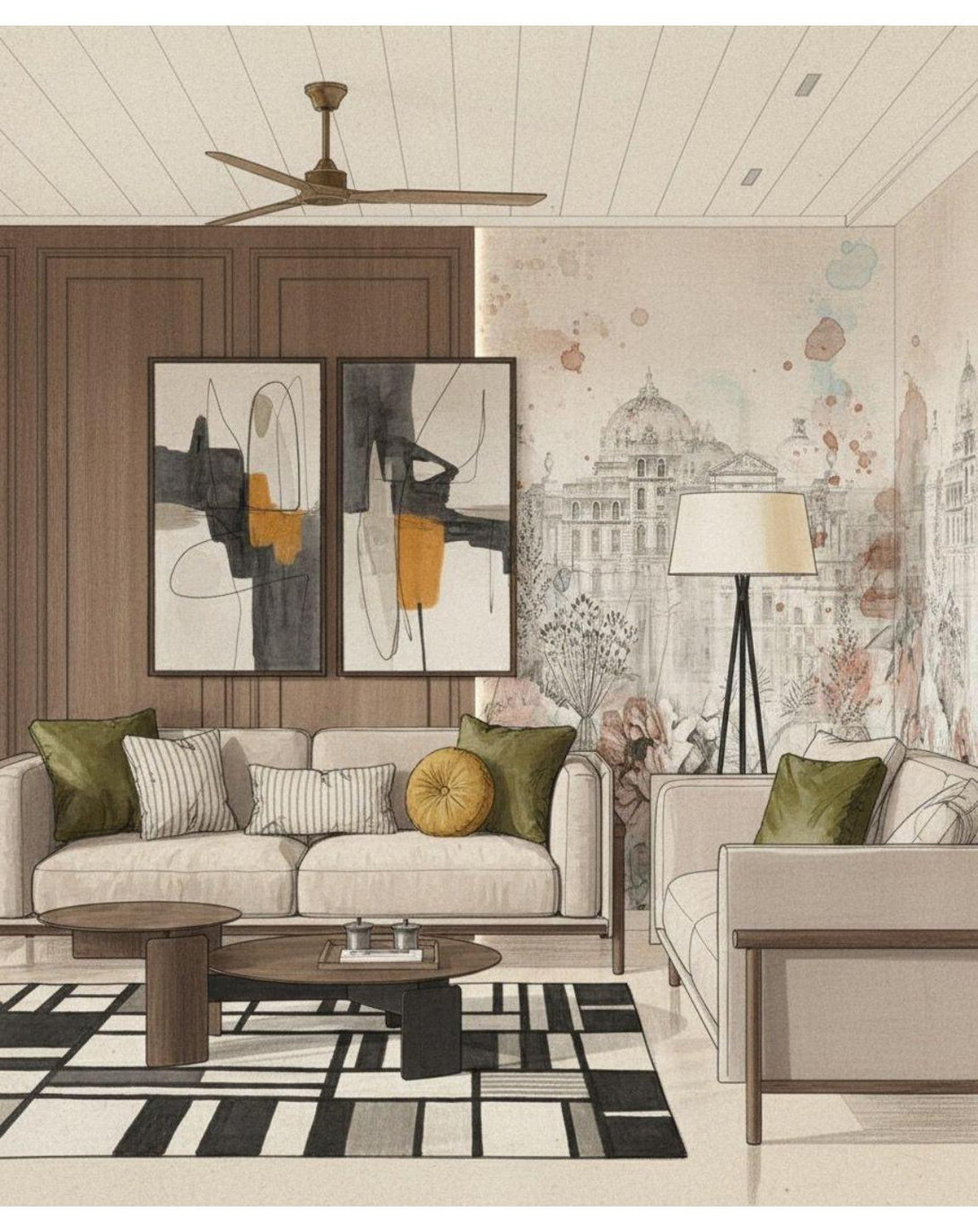 Cuddle Corner Living Room Interior Design By Angie Kripalani Design ...