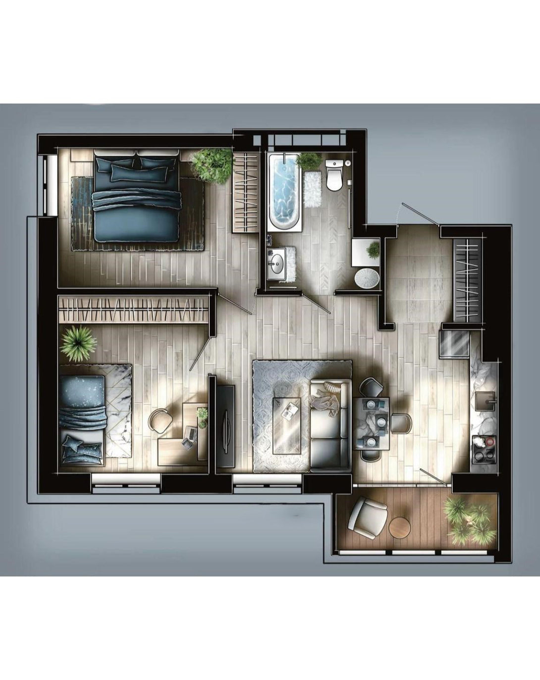 Best Modern Classic Apartment Interior Design and Decoration – ANGIE HOMES