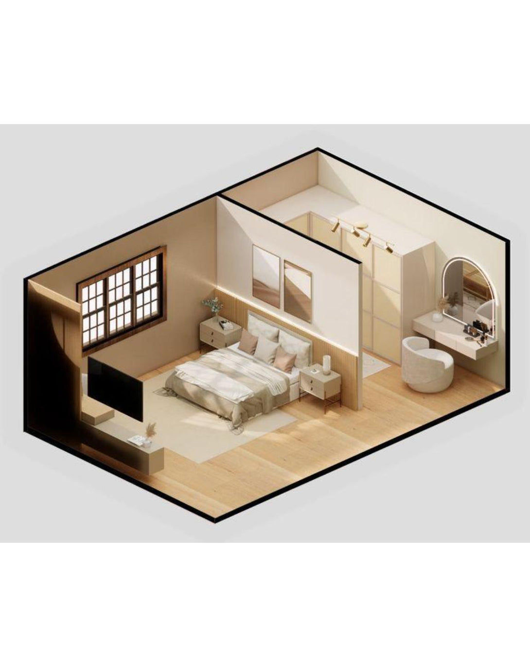 Hermit 2 Bedroom House Interior Design - Interior Solutions – ANGIE HOMES