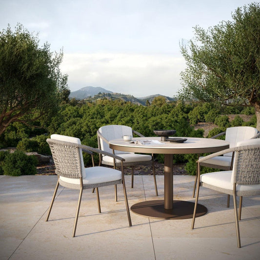 Umaire Outdoor Round Dining Table ANGIE HOMES