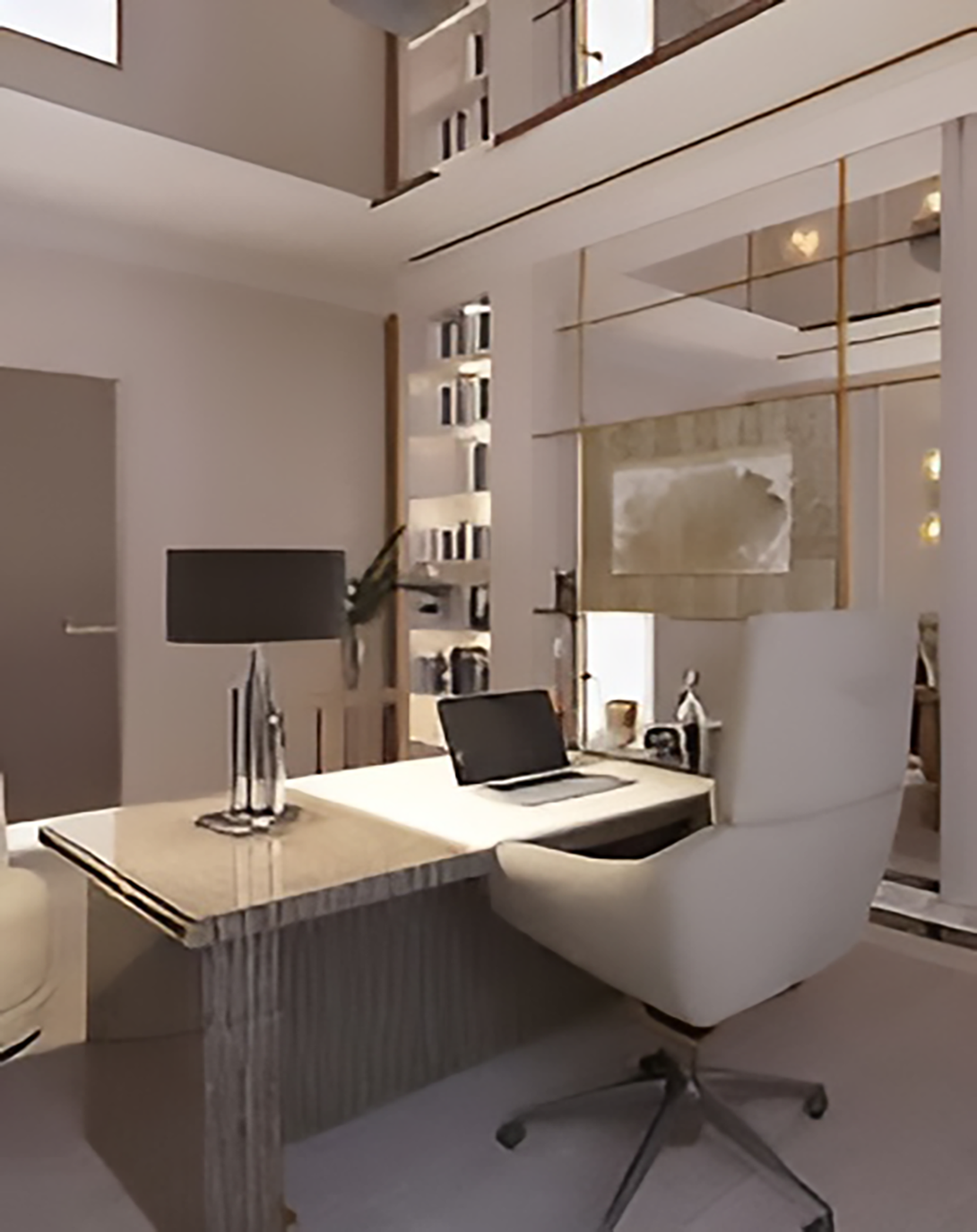 Wip Cream Office Desk ANGIE HOMES