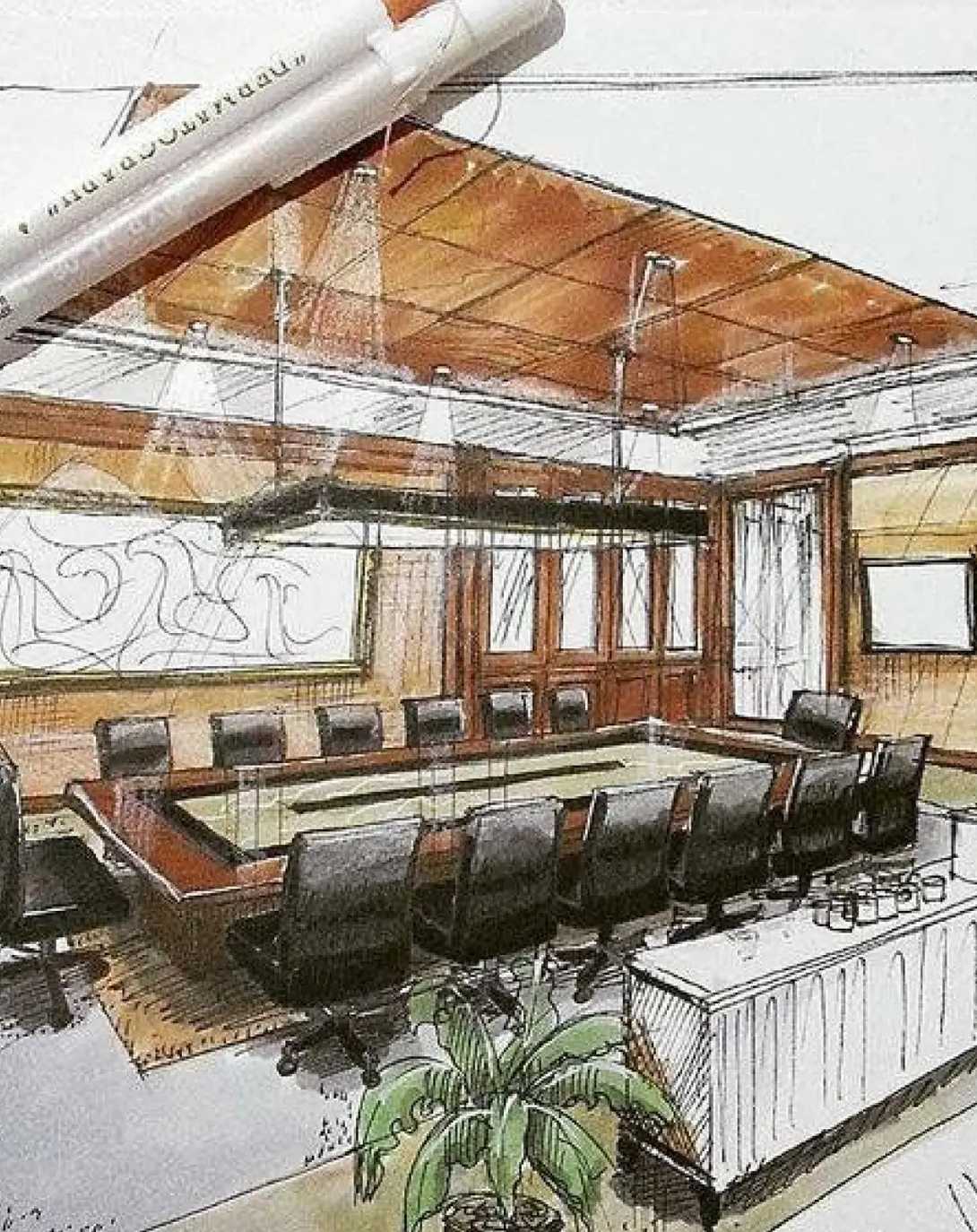 Wooden Conference Room Interior Solutions ANGIE HOMES