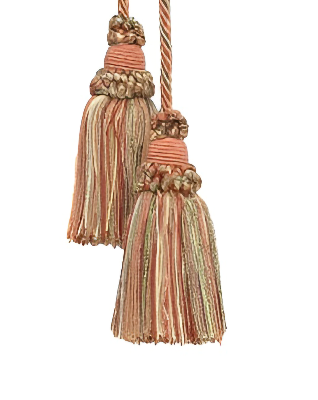 Wooden Polyester Olive Drab Tie Backs ANGIE HOMES