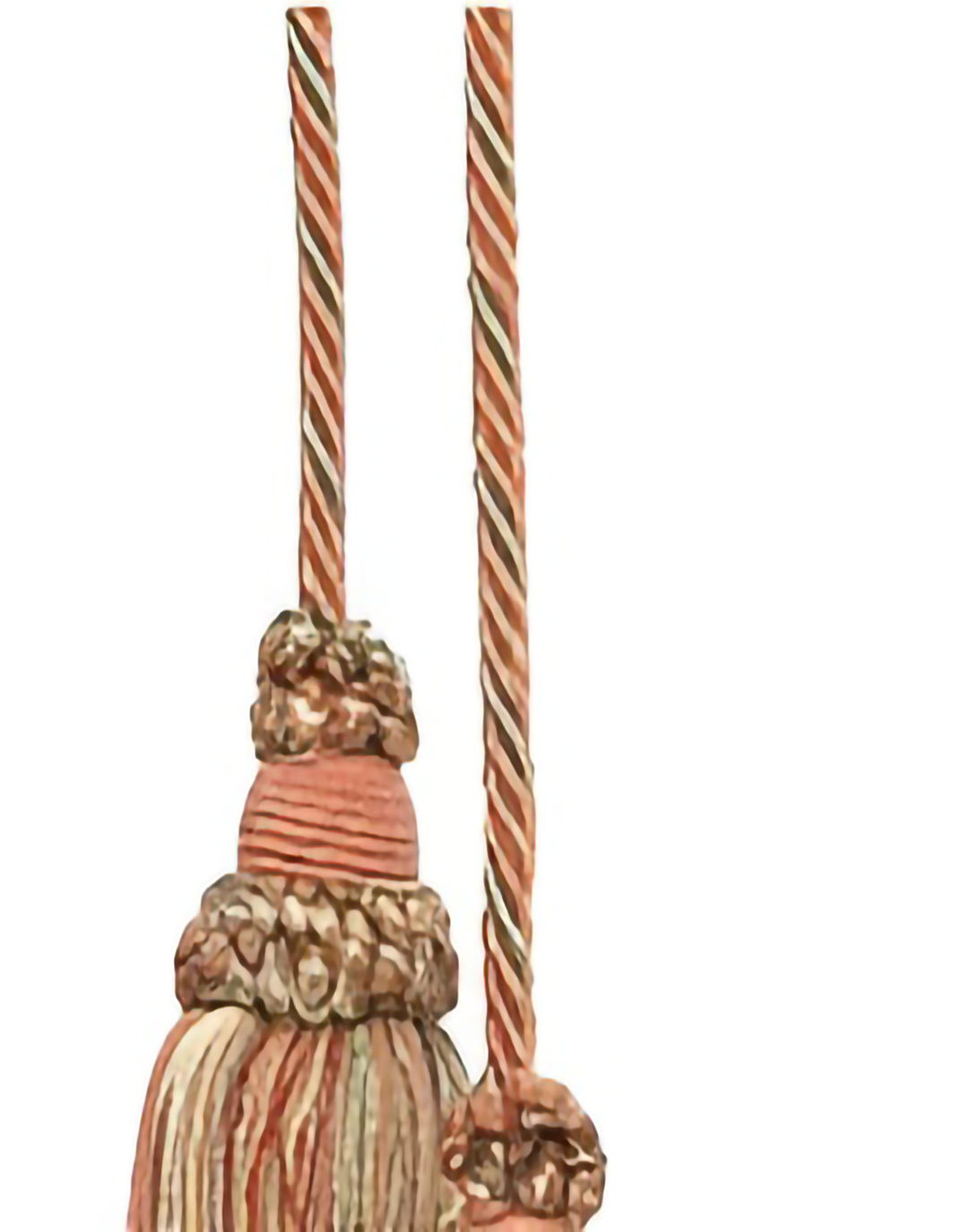 Wooden Polyester Olive Drab Tie Backs