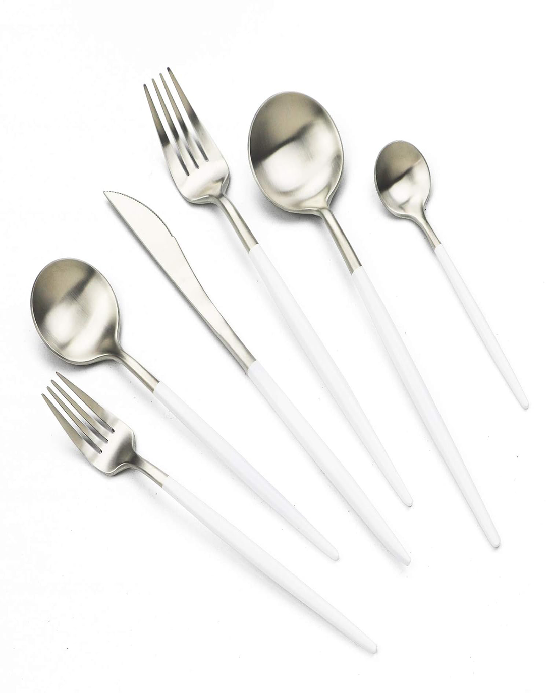 Ximen White Silver Finish Cutlery Set