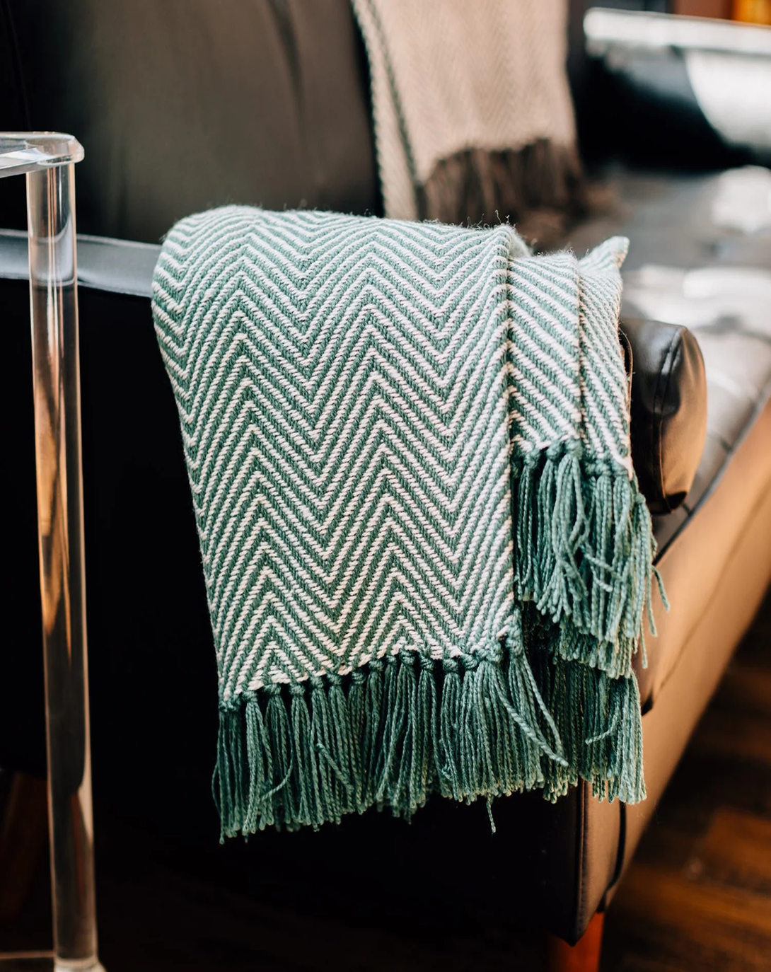 YORK LUXURY SKY BLUE THROW & BLANKET