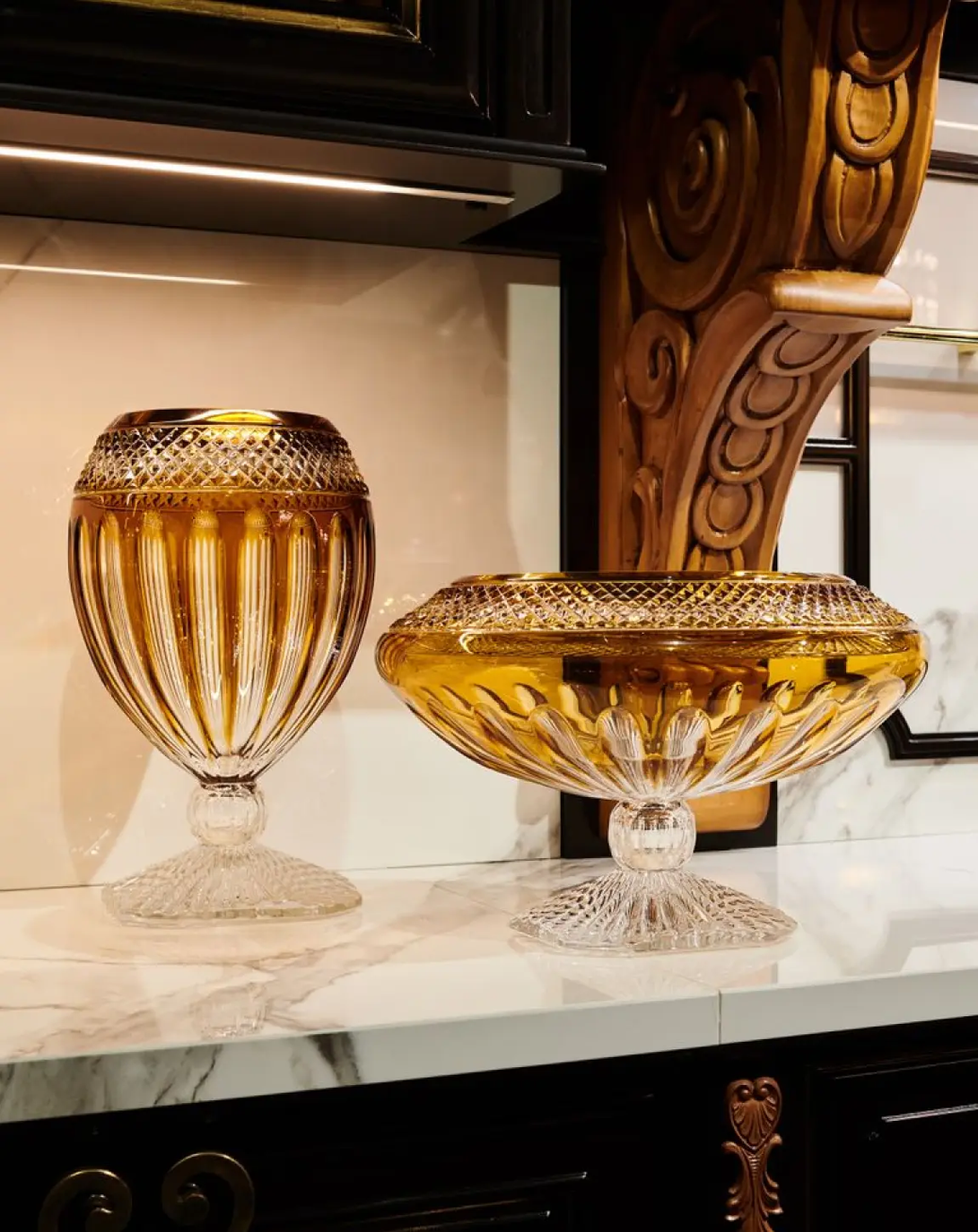 Yellow Vintage Carousel Flower Vases  - Angie Homes ANGIE HOMES