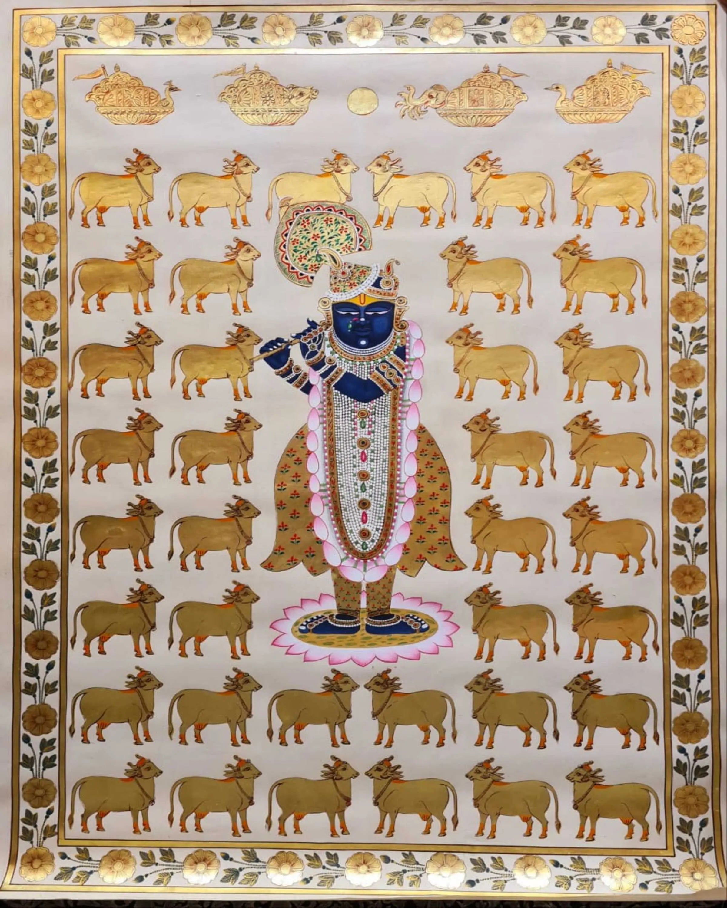 Yogim Krishna Golden Pichwai ANGIE KRIPALANI DESIGN - ANGIE HOMES