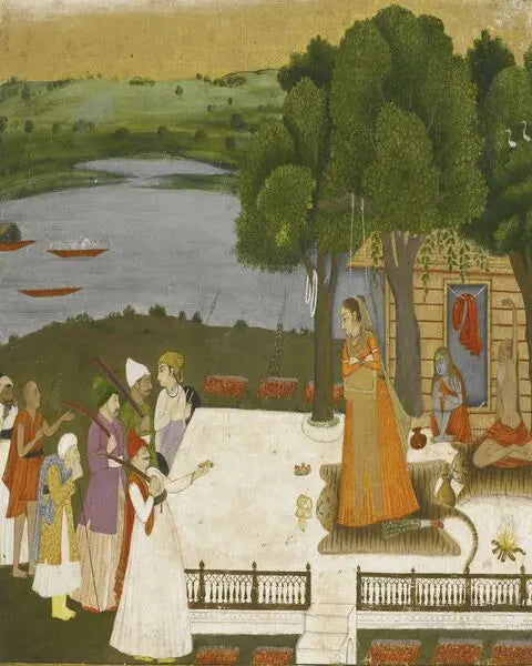 Yogine Pichwai Wall Hanging ANGIE KRIPALANI DESIGN-ANGIE HOMES- ANGIES INDIA