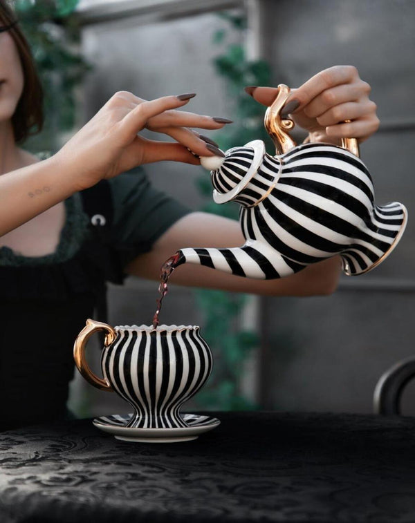 ZenMist Matte Black Tea Sets