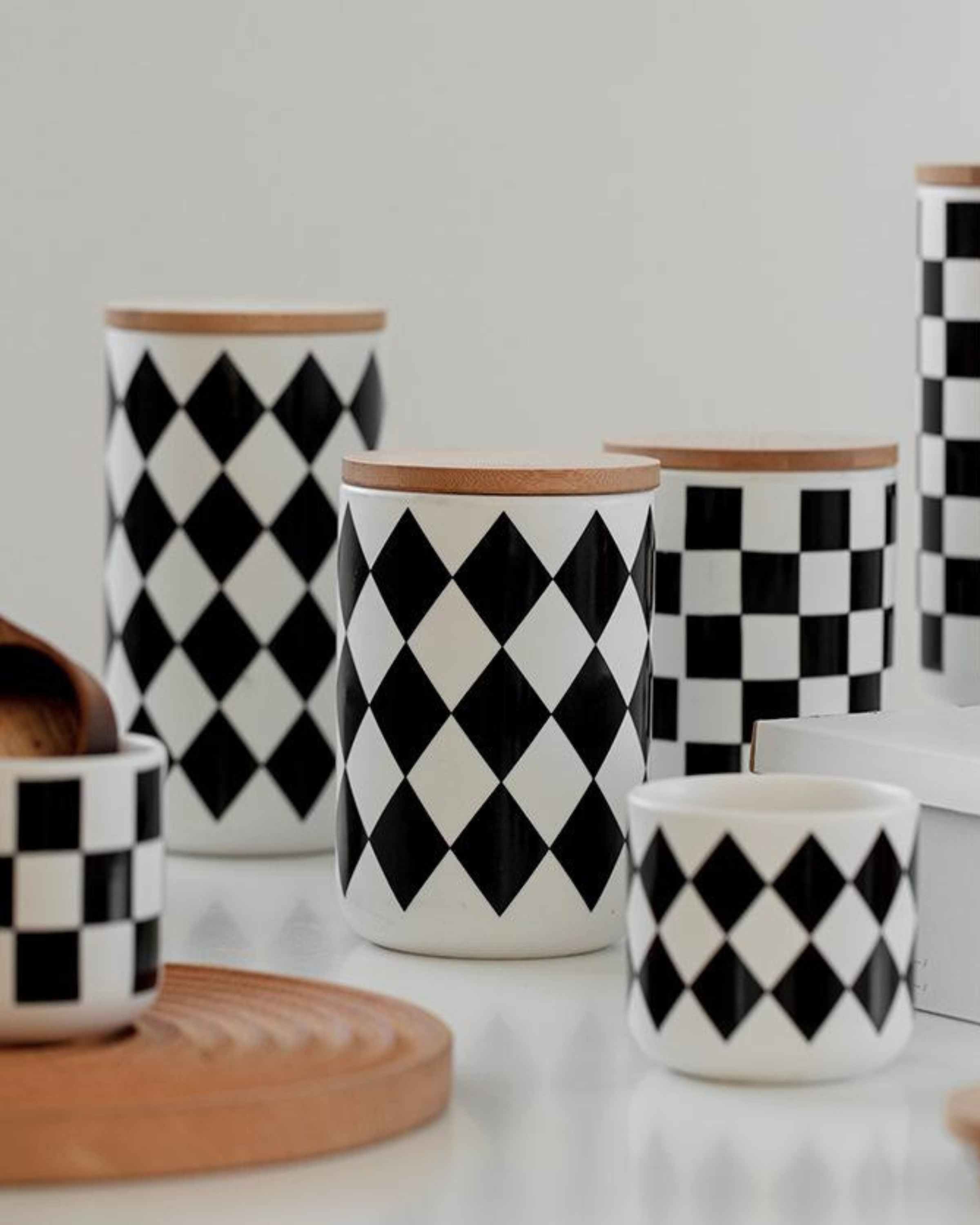 Buy Black White Ceramic Containers Online