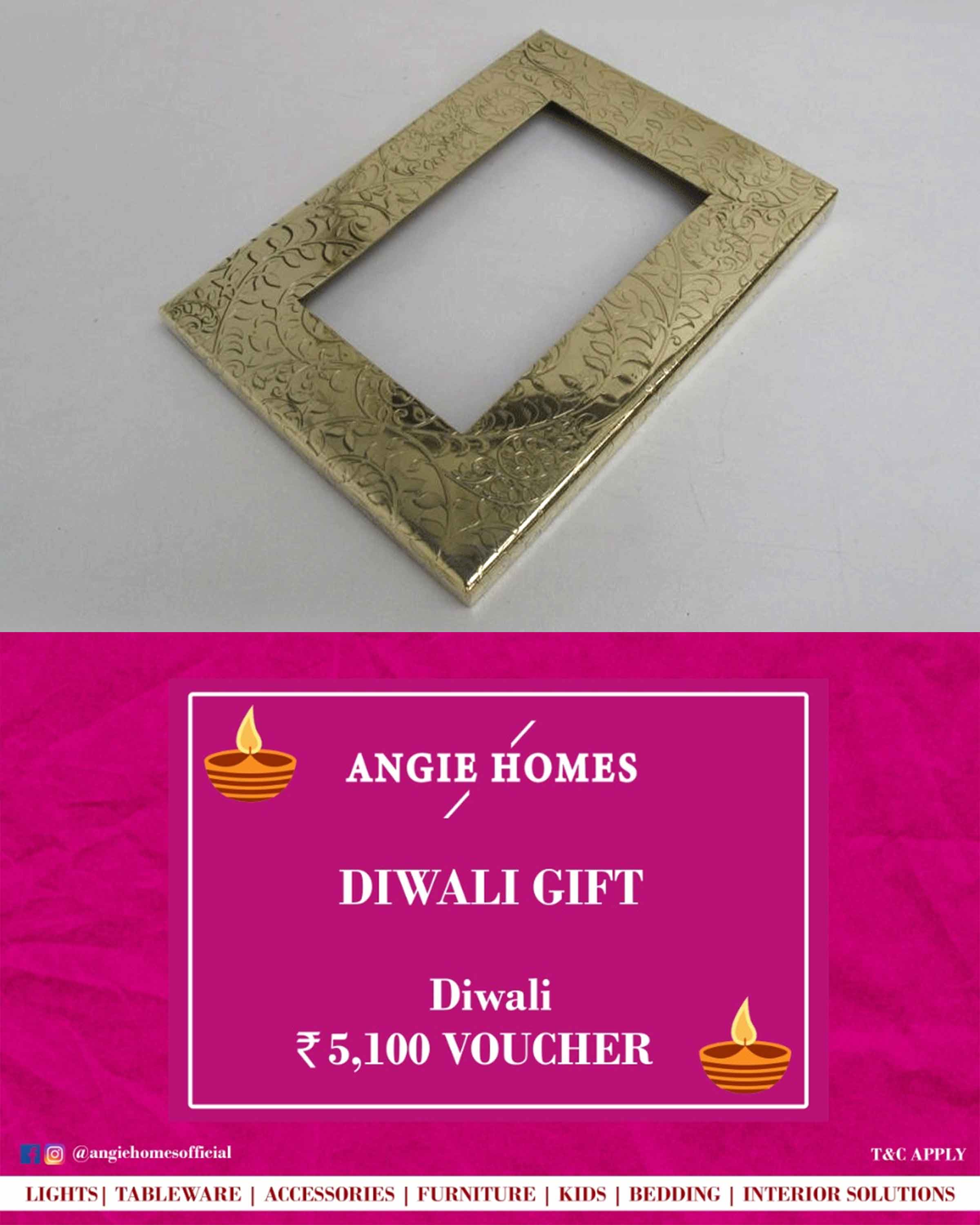 Online Diwali Gift Card Voucher for Herringbone Photo Frame | Accessories ANGIE HOMES
