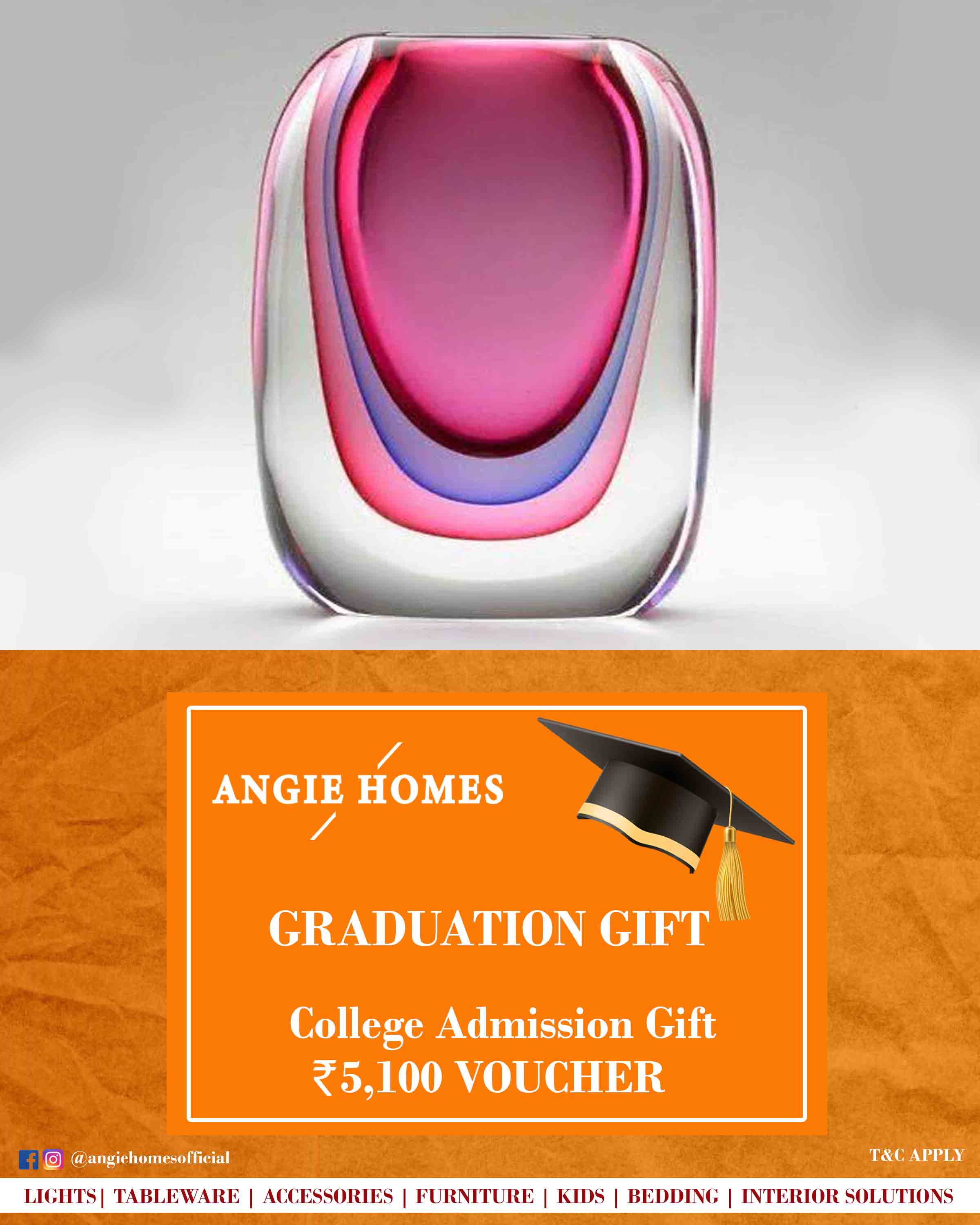 Online Gift Voucher for College Registry ANGIE HOMES