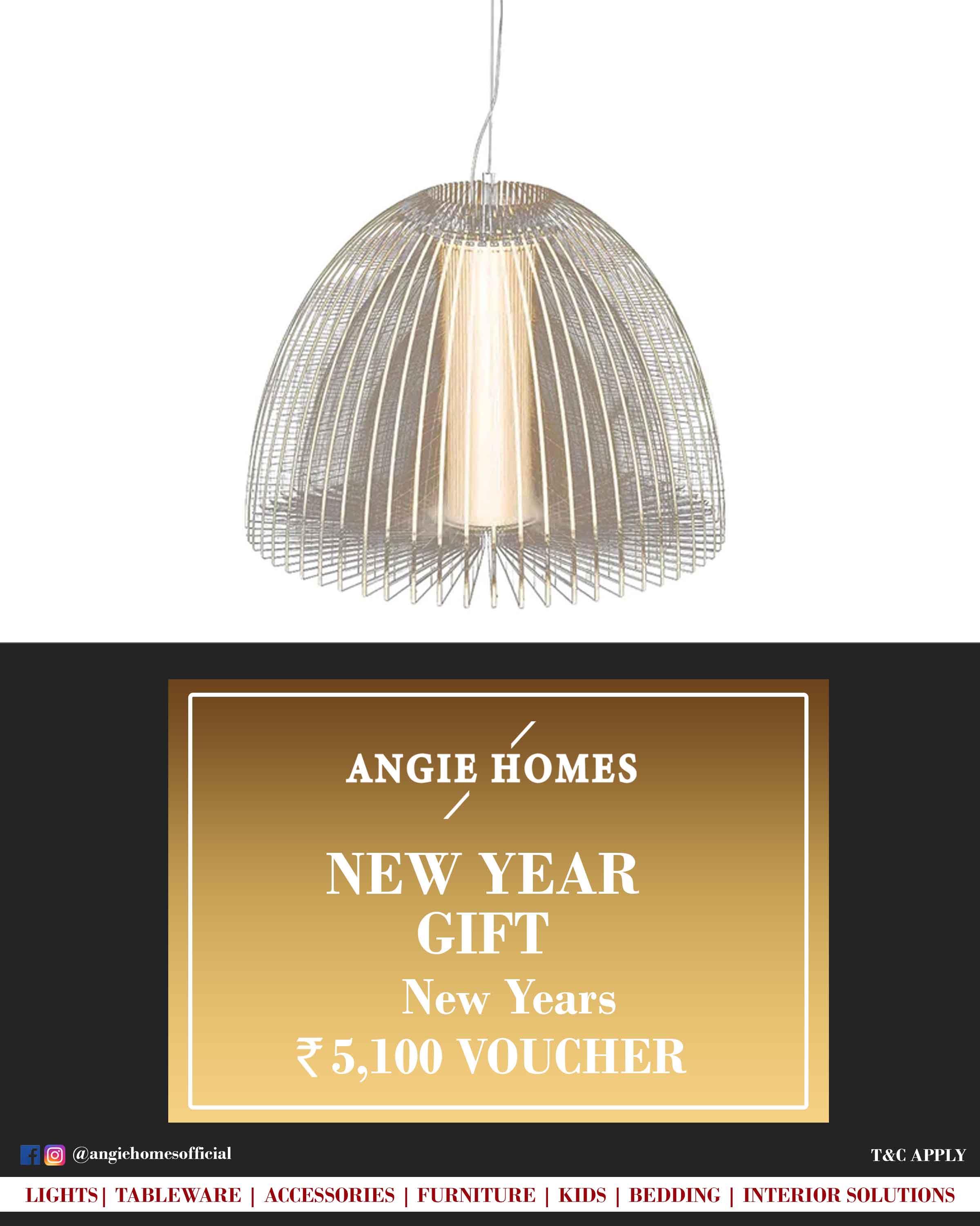 Online New Year Gift Voucher for Online Light | Hanging Light ANGIE HOMES