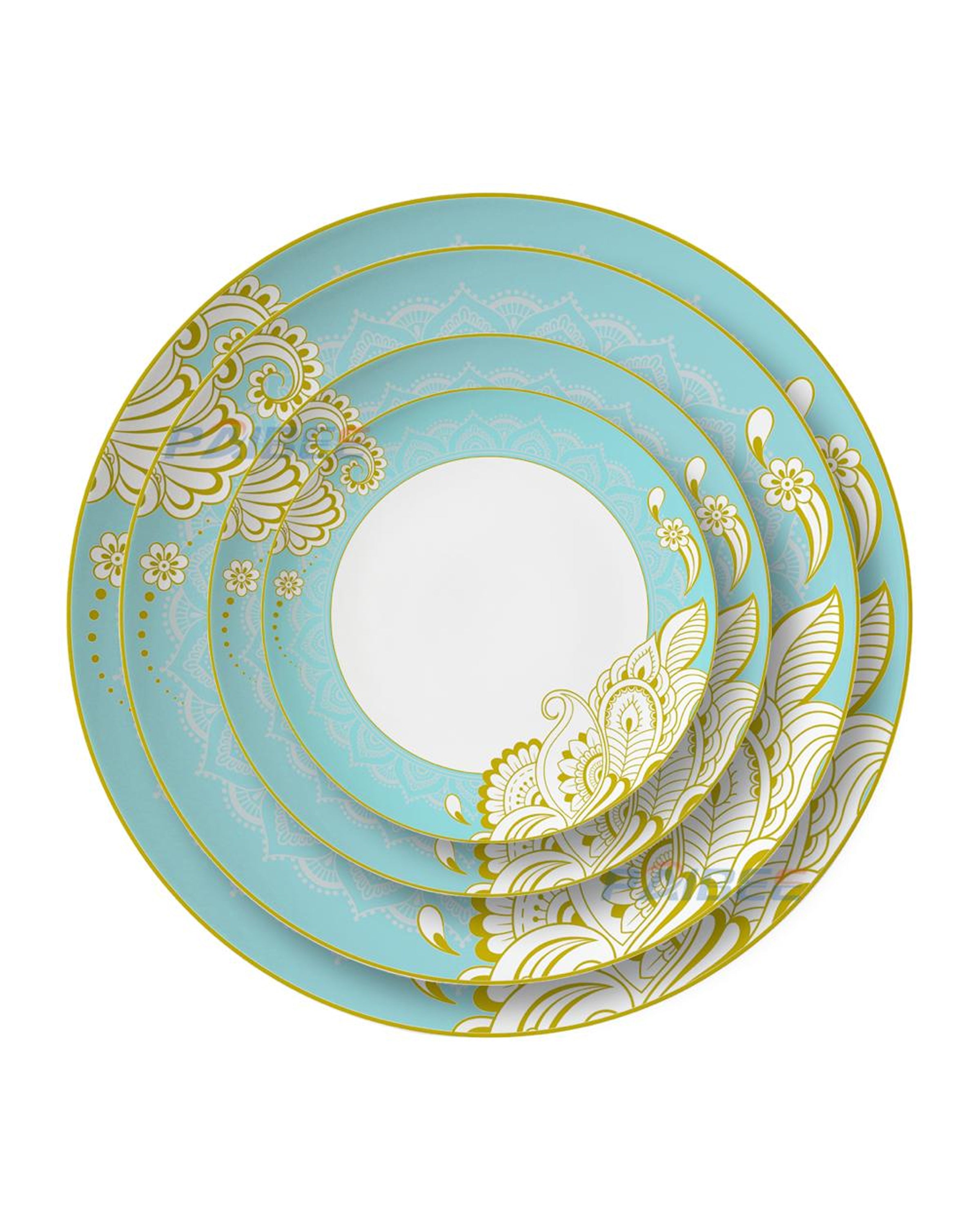 Blue Designer Dinner Set Plates Online
