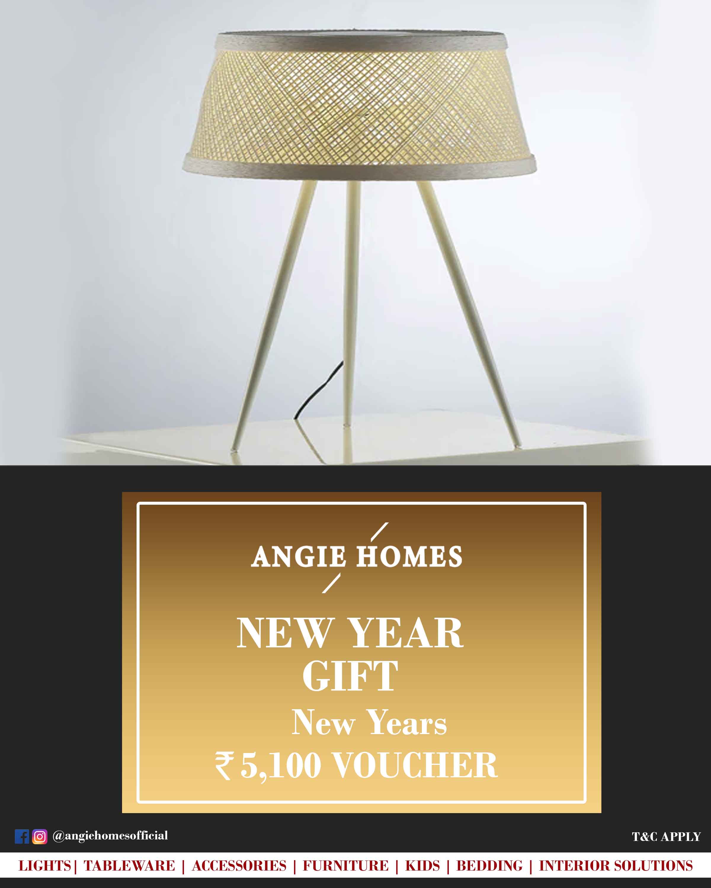 Online New Year Gift Voucher for Online Light | Standing Light ANGIE HOMES