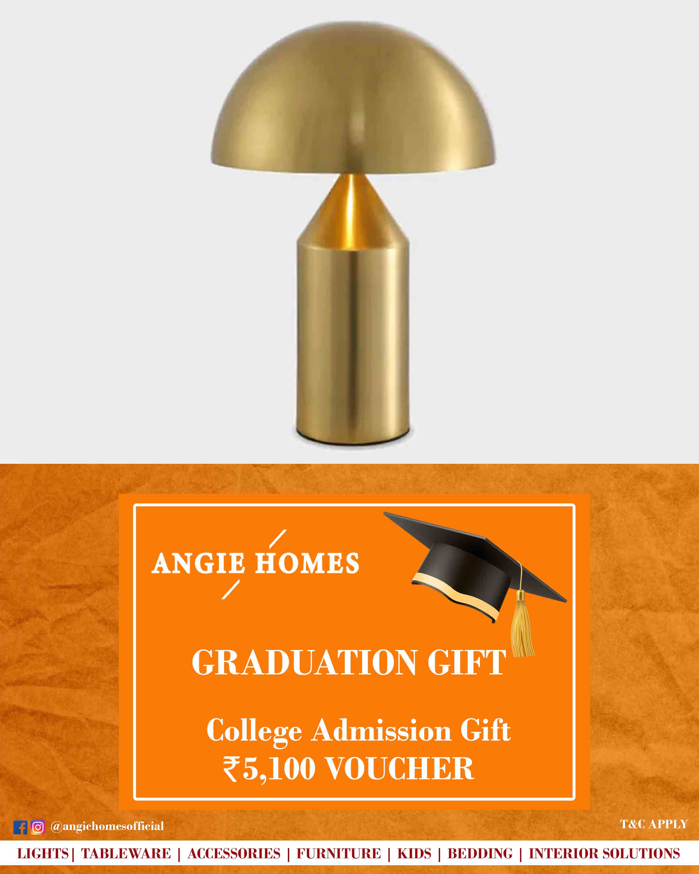 Online Gift Voucher for College Registry ANGIE HOMES