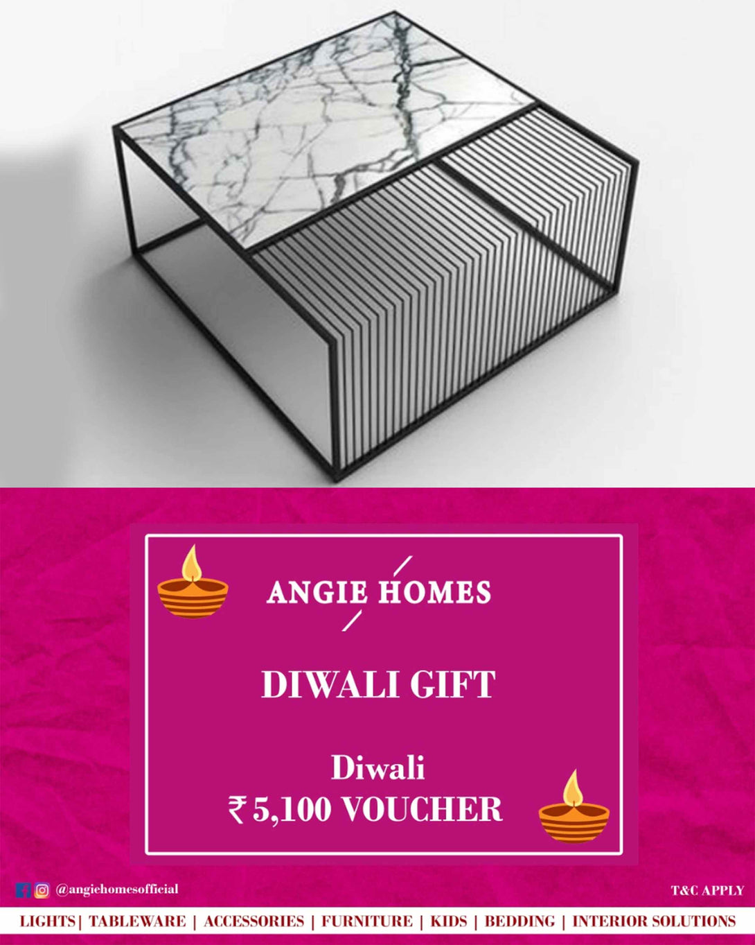 Online Diwali Gift Card Voucher ANGIE HOMES