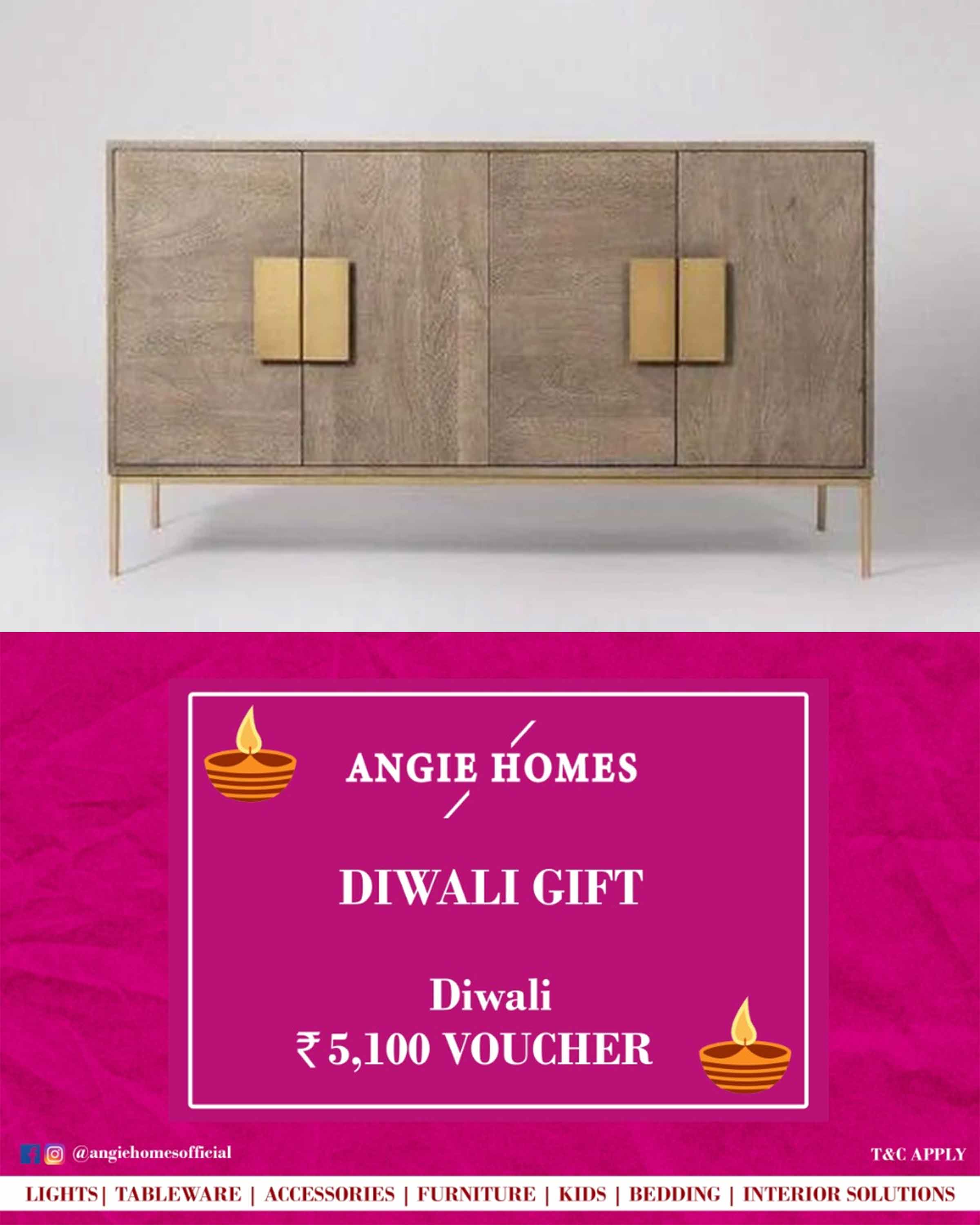 Online Diwali Gift Card Voucher for Wooden Console | Furniture ANGIE HOMES