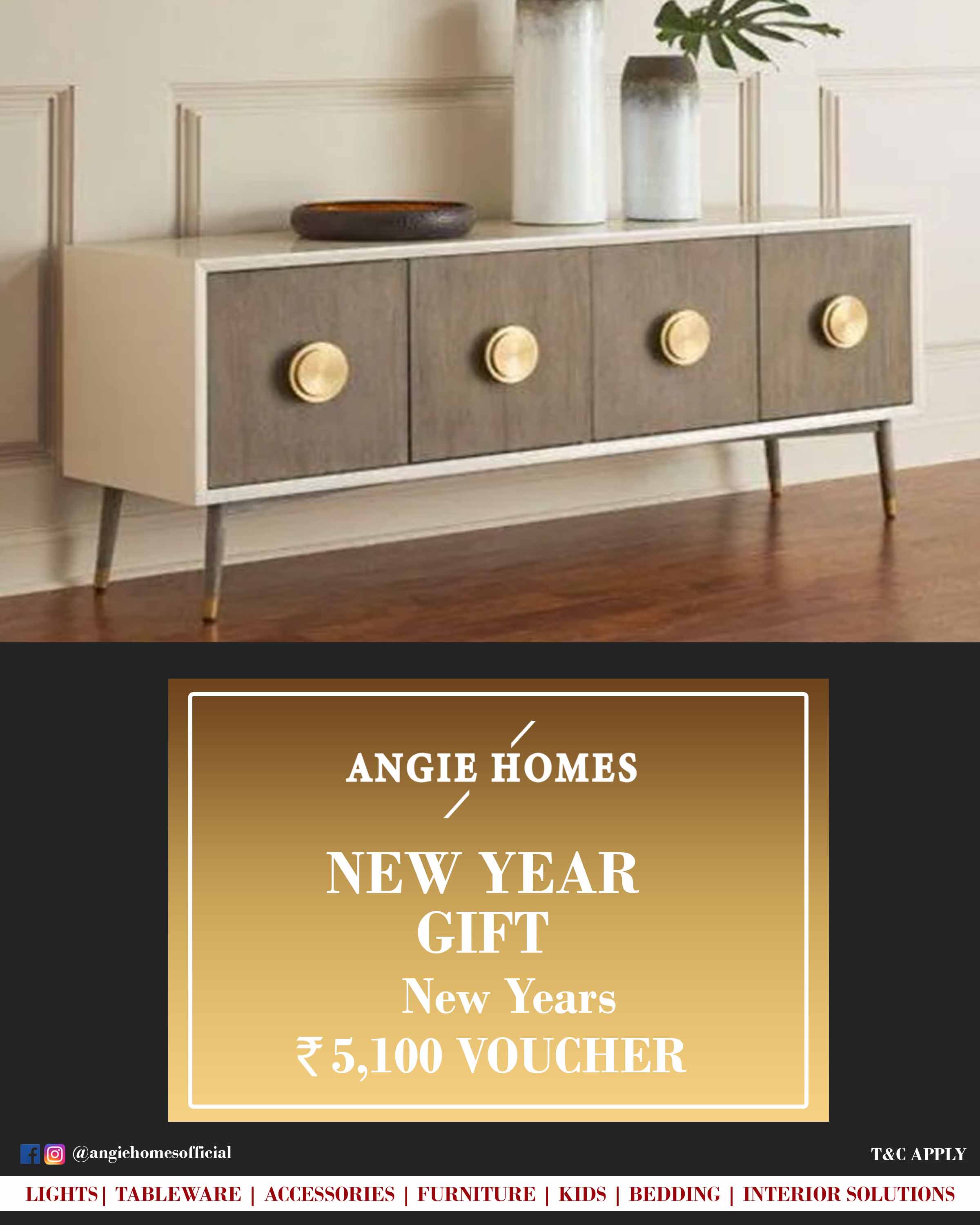 Online New Year Gift Voucher for Console with Drawer | Furniture ANGIE HOMES