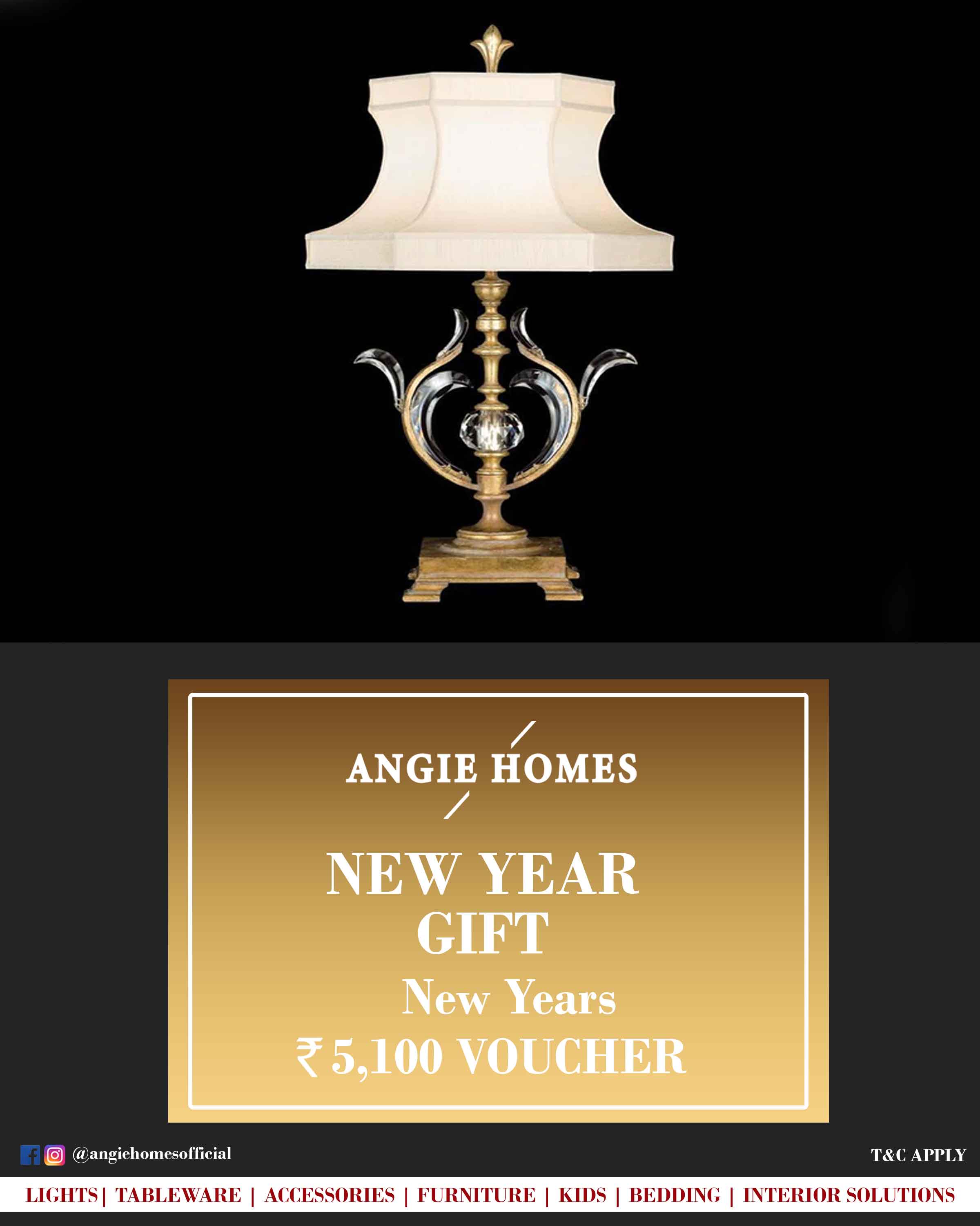 Online New Year Gift Card Voucher for Lights ANGIE HOMES