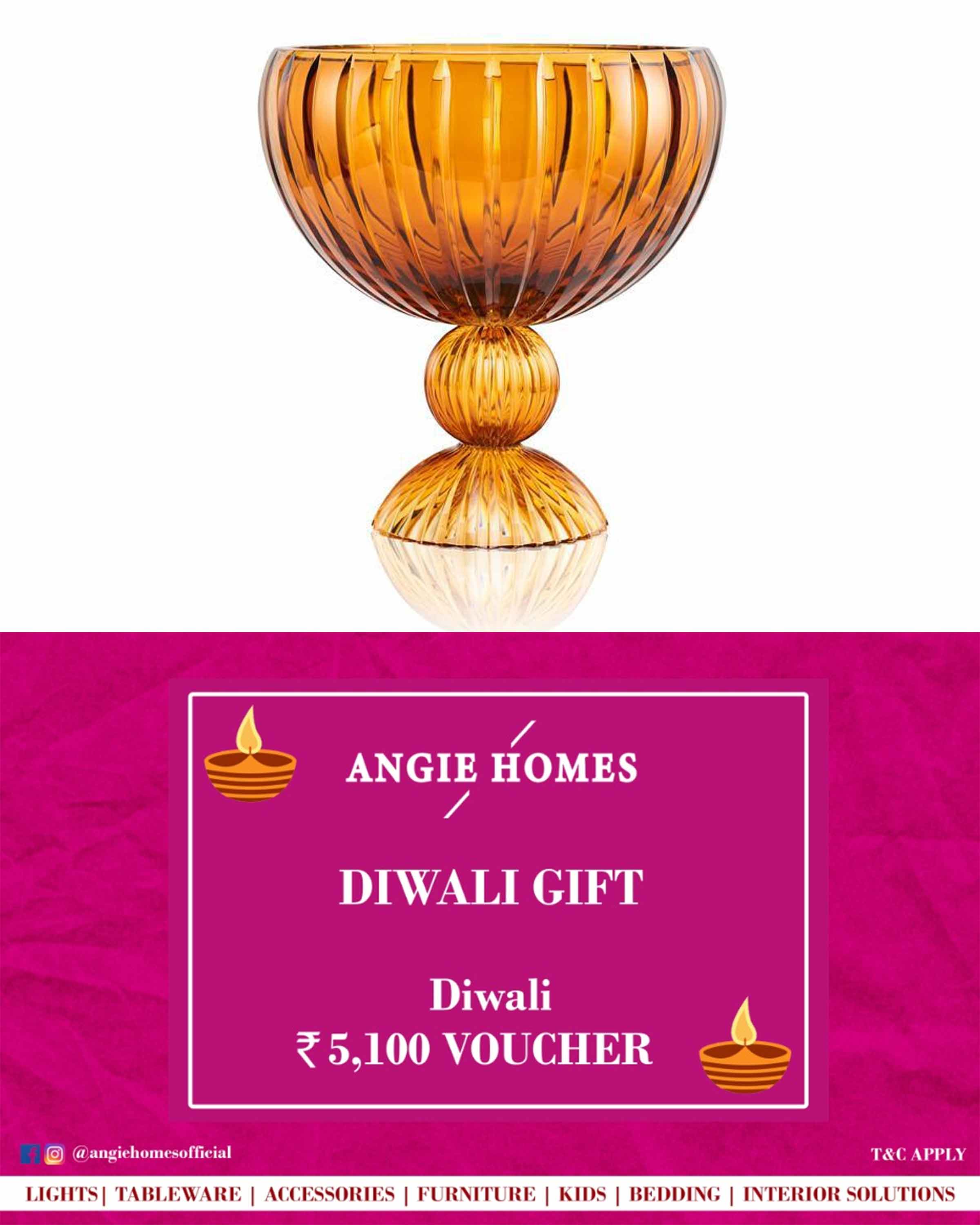 Online Diwali Gift Card Voucher for Yellow Vases | Accessories ANGIE HOMES