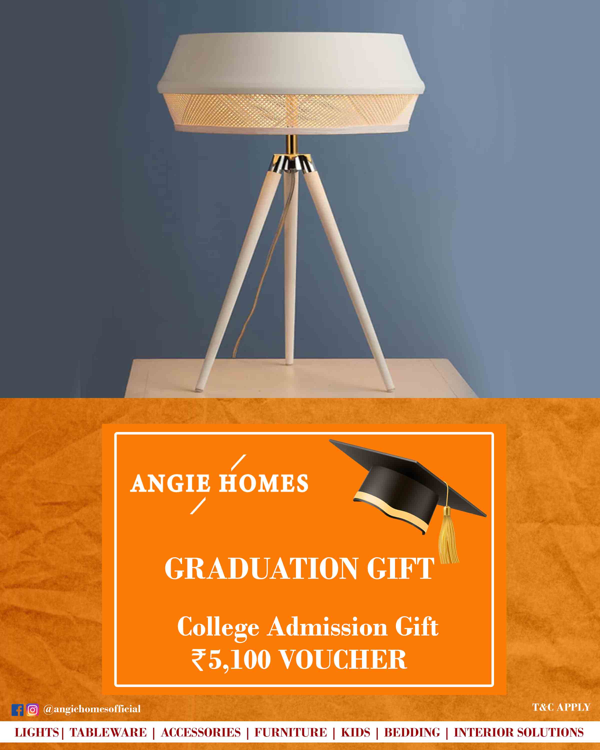 Online Gift Voucher for College Registry ANGIE HOMES