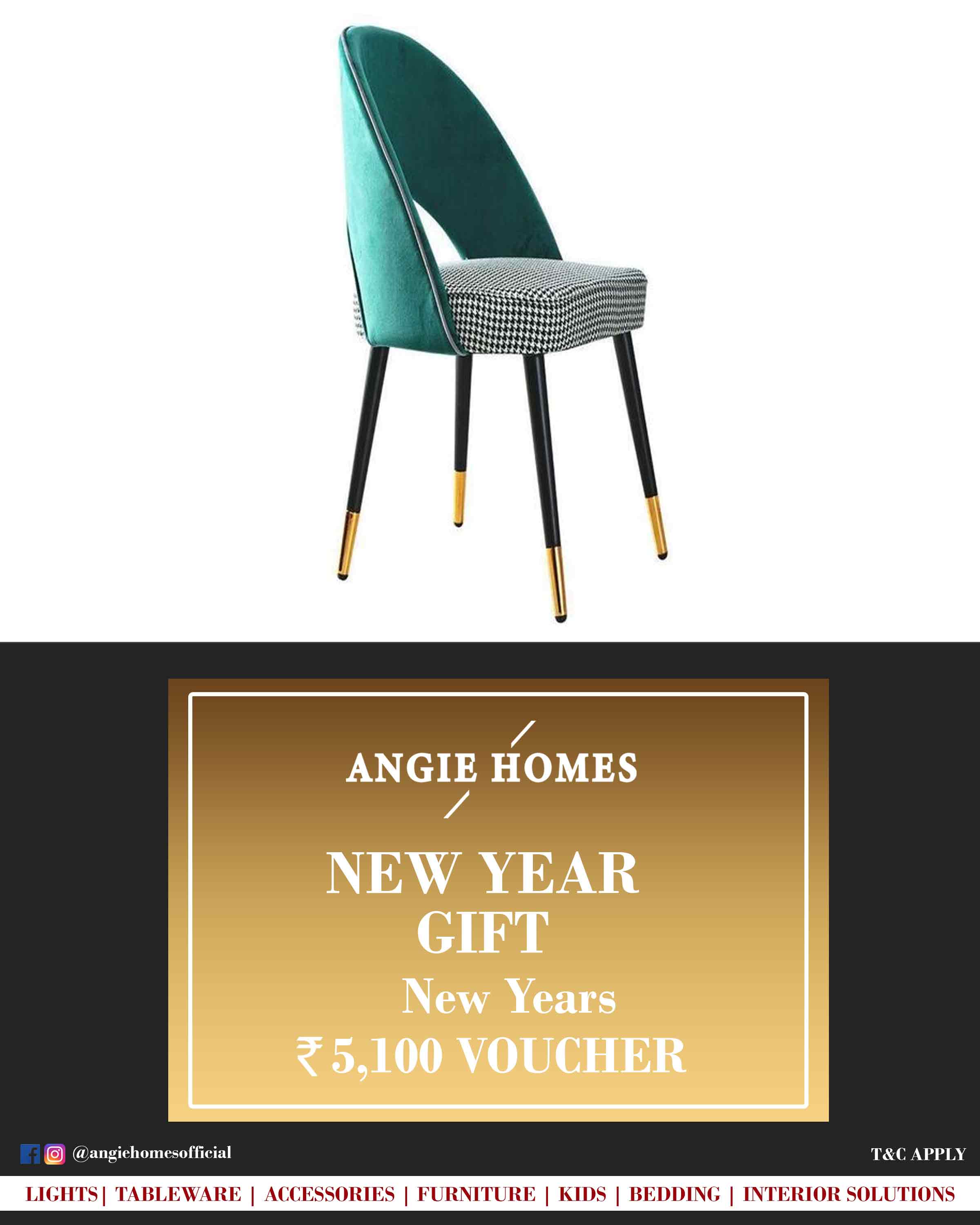 Online New Year Gift Card Voucher for Dining Chair | Furniture ANGIE HOMES
