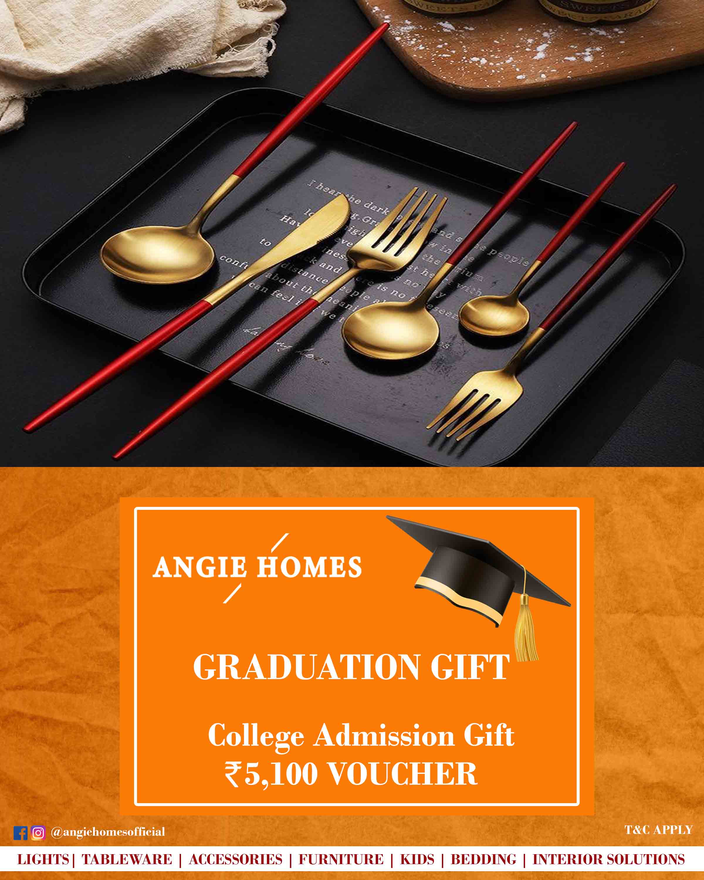 Online Gift Voucher for College Registry ANGIE HOMES