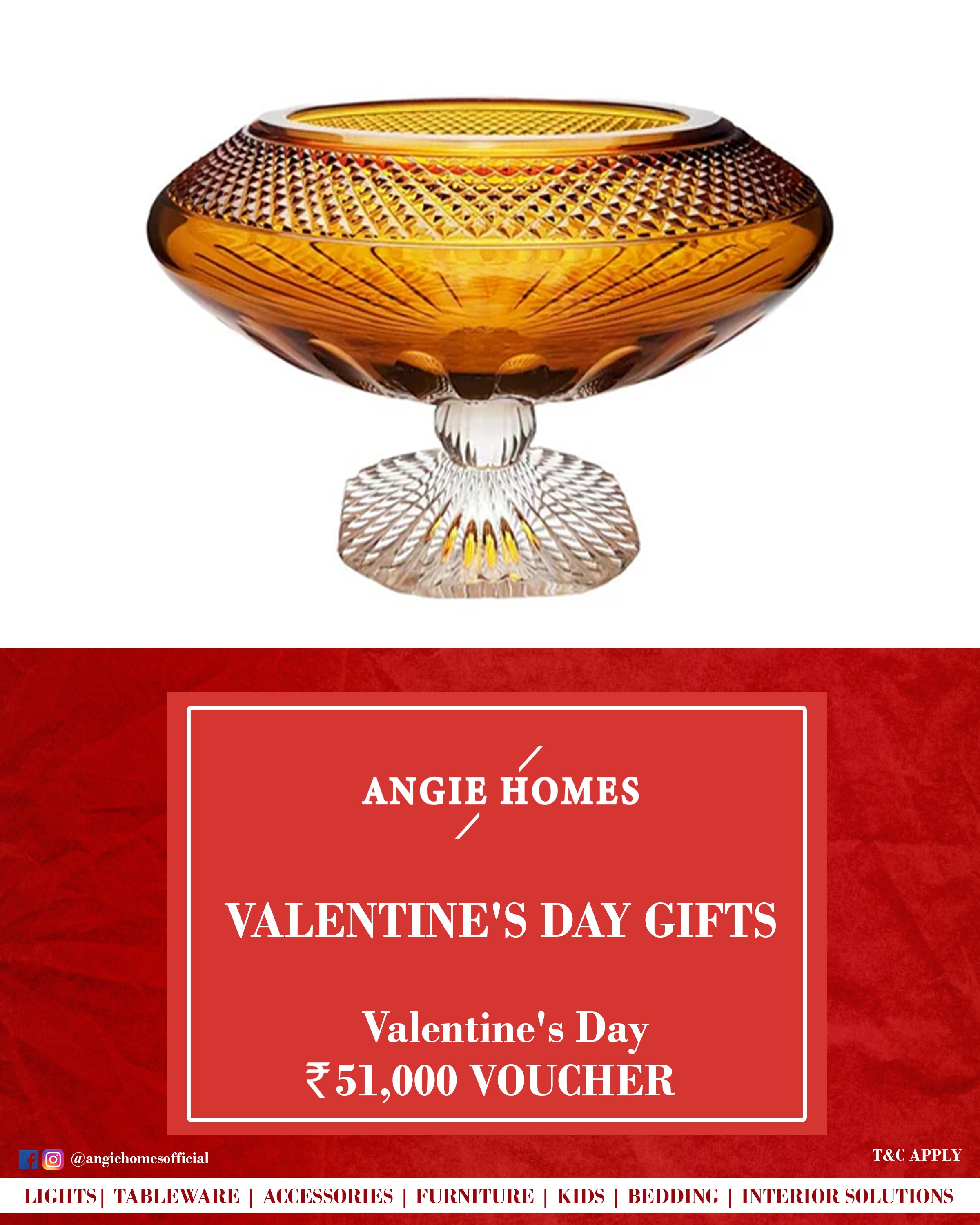 Online Happy Valentine's Day Gift Card Voucher for Yellow Vases ANGIE HOMES