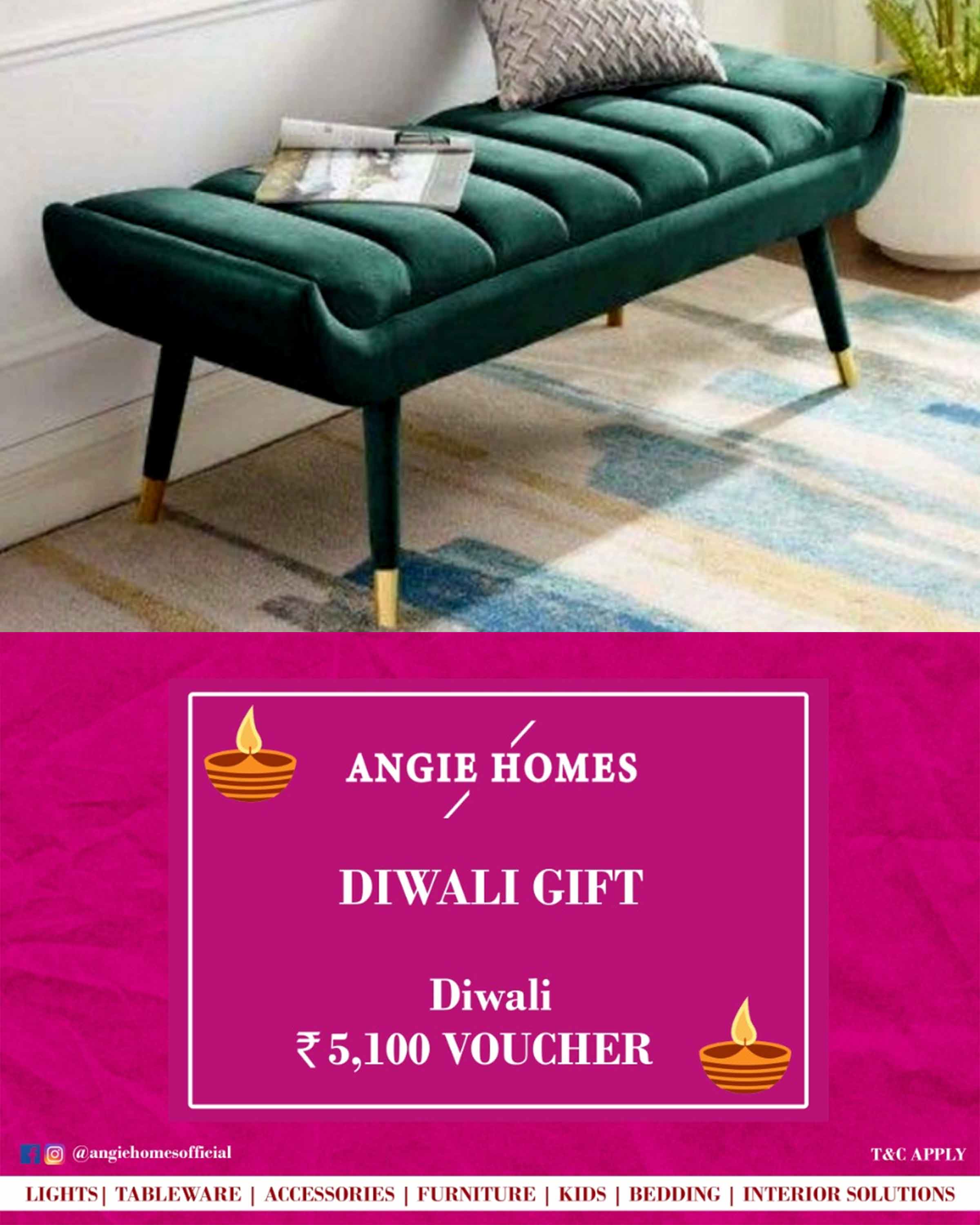 Online Diwali Gift Card Voucher for Luxury Benches | Furniture ANGIE HOMES