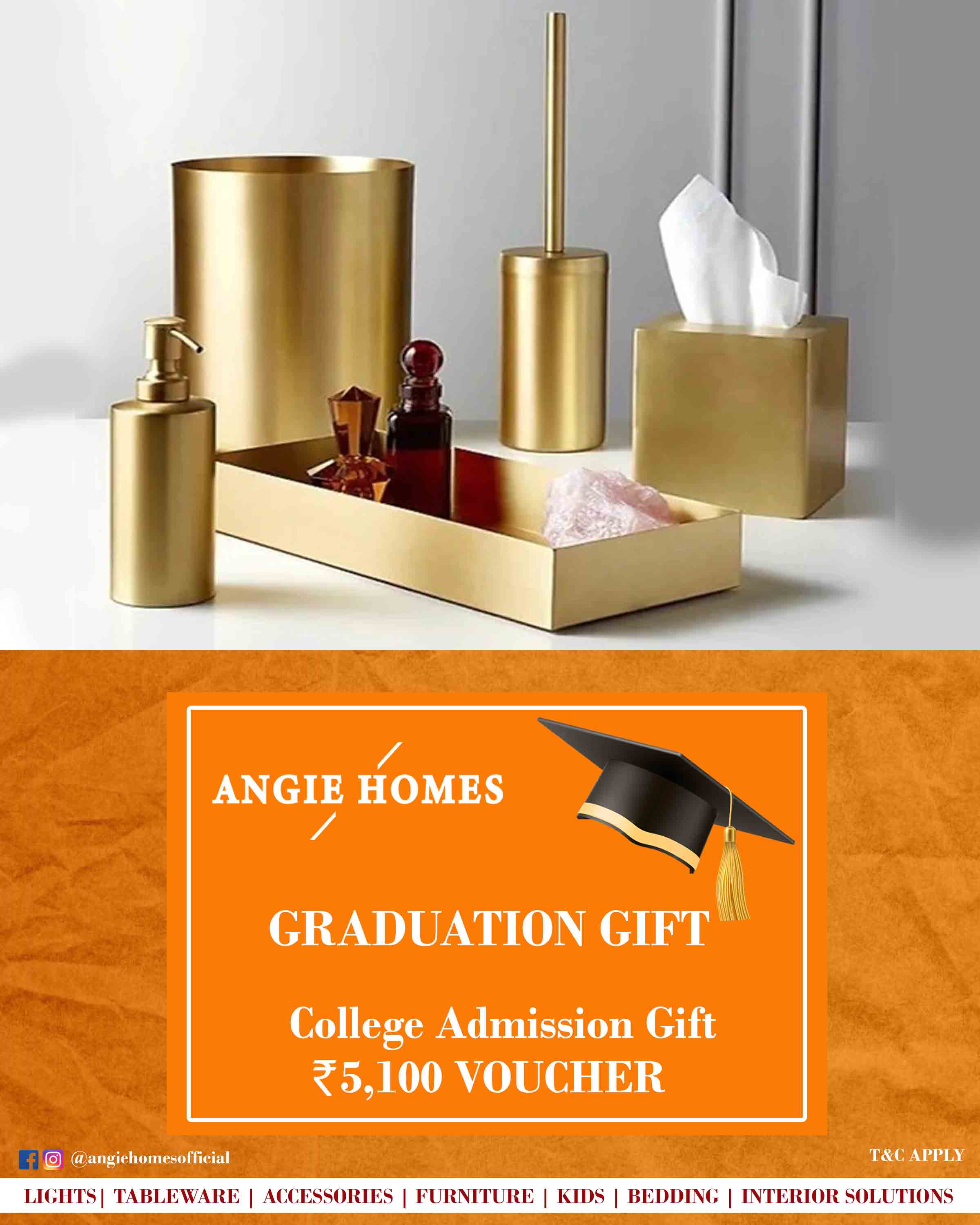 Online Gift Voucher for College Registry ANGIE HOMES