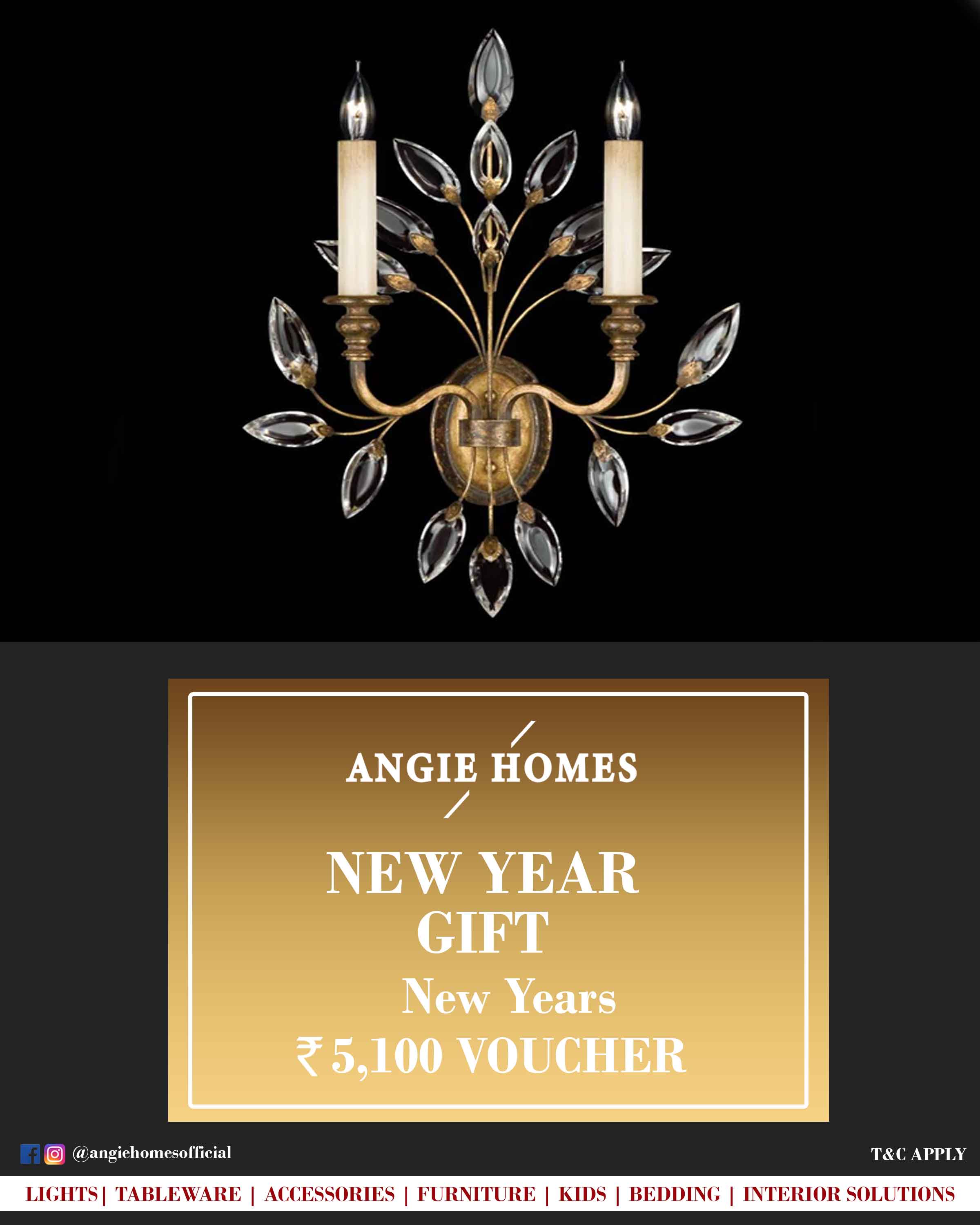 Online New Year Gift Card Voucher for Lights ANGIE HOMES