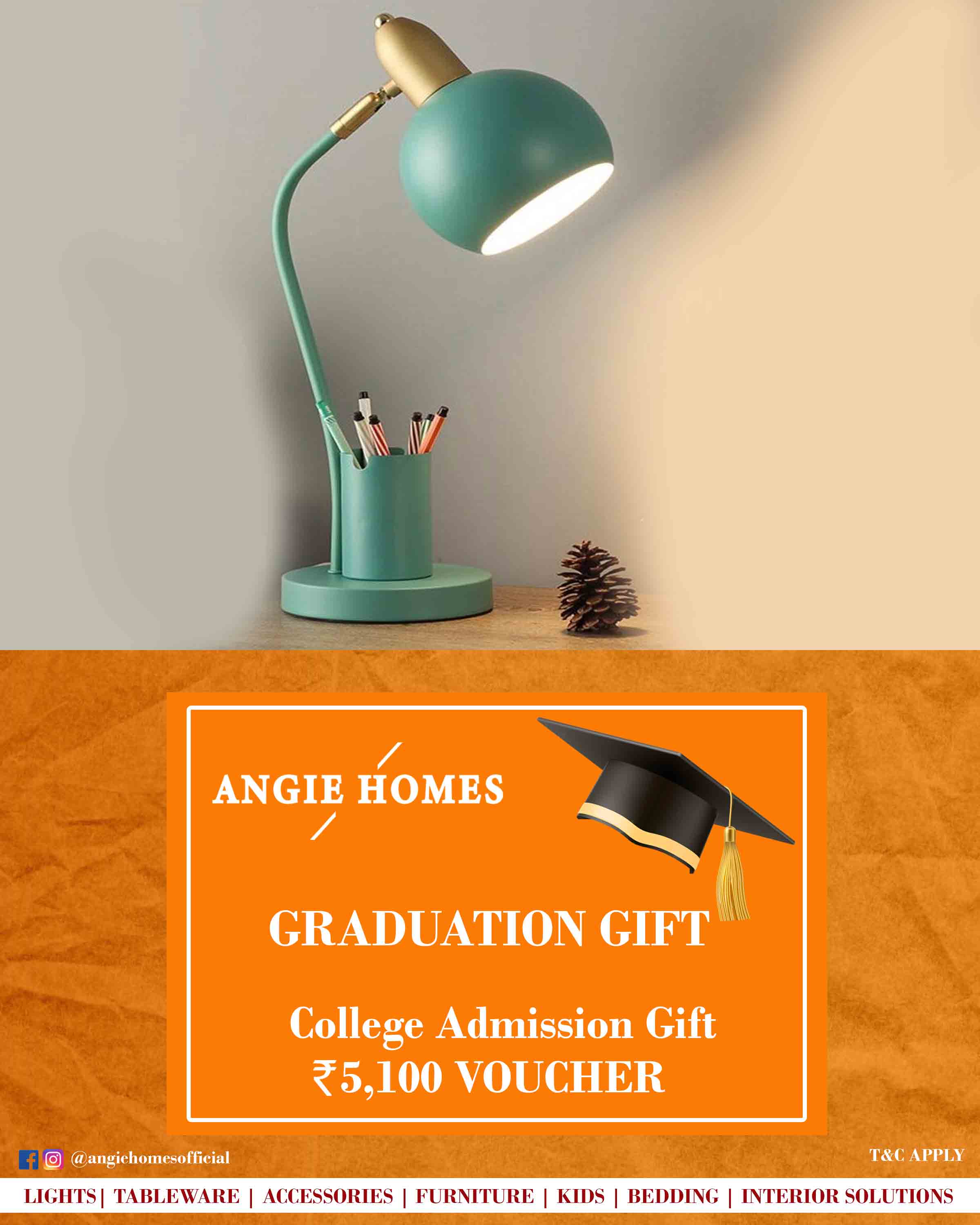 Online Gift Voucher for College Registry ANGIE HOMES