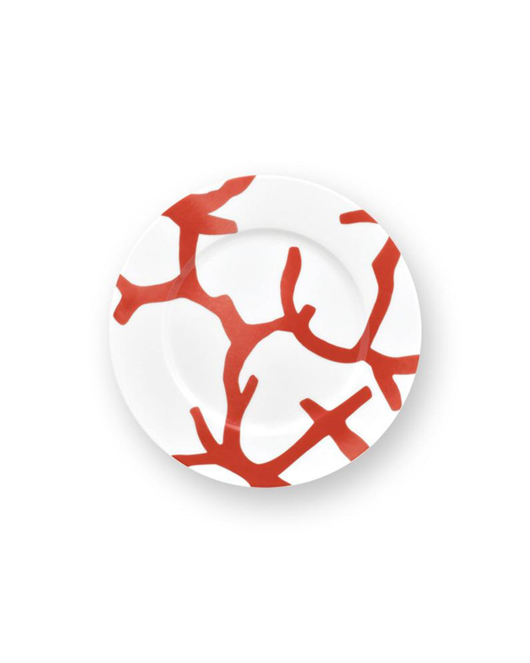 Modern Design Red White Quater Plate 