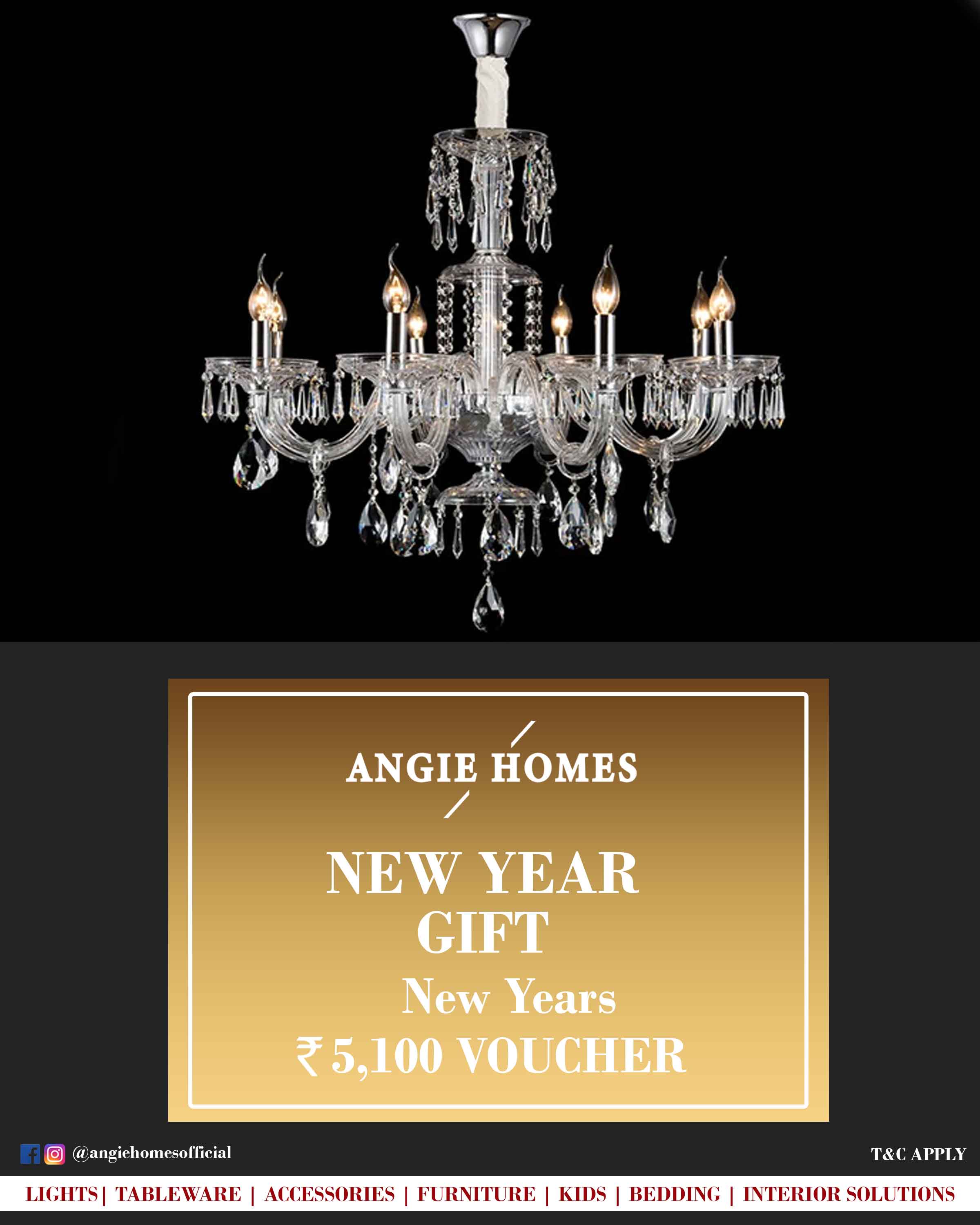 Online New Year Gift Card Voucher for Lights ANGIE HOMES