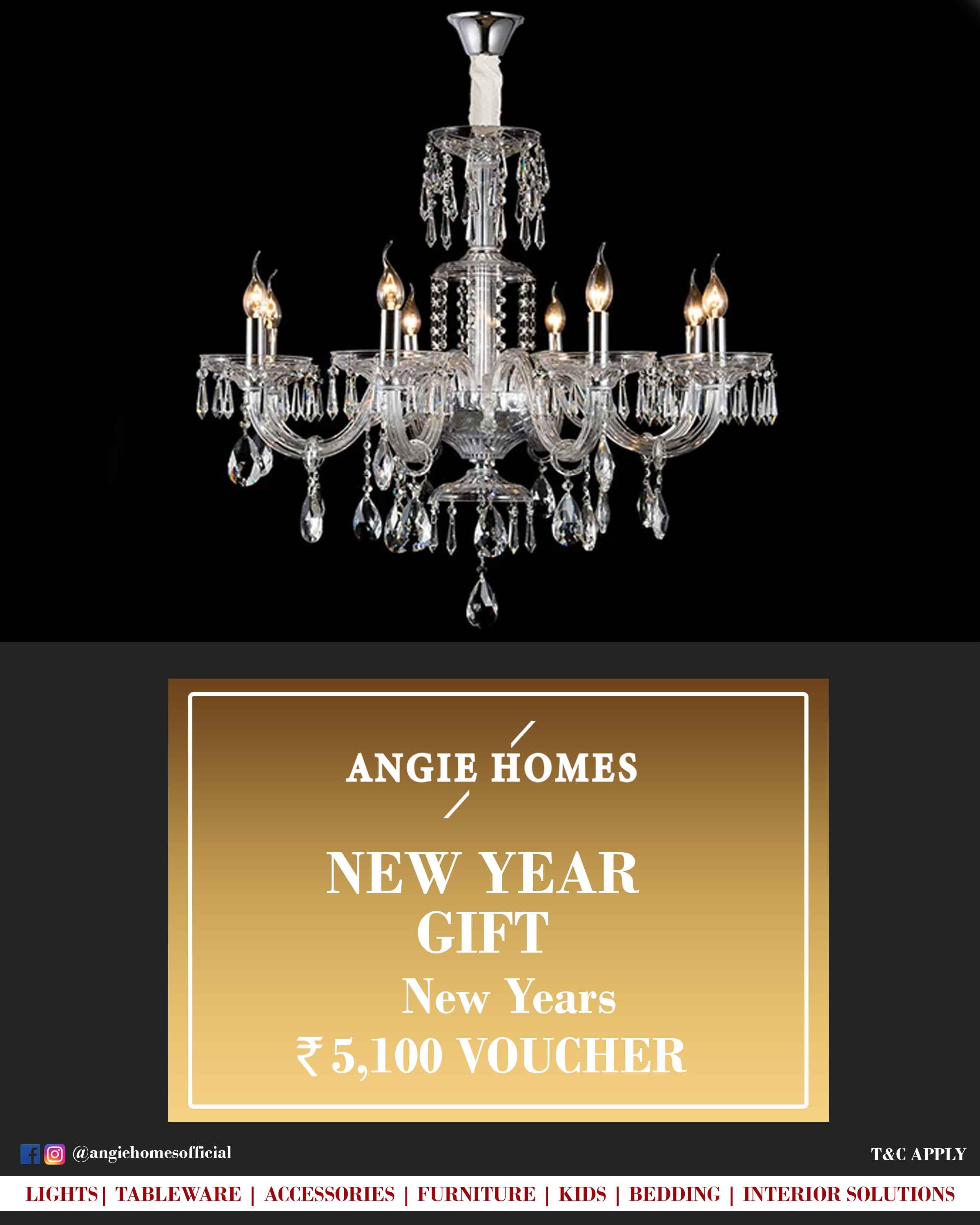 Online New Year Gift Card Voucher for Lights ANGIE HOMES