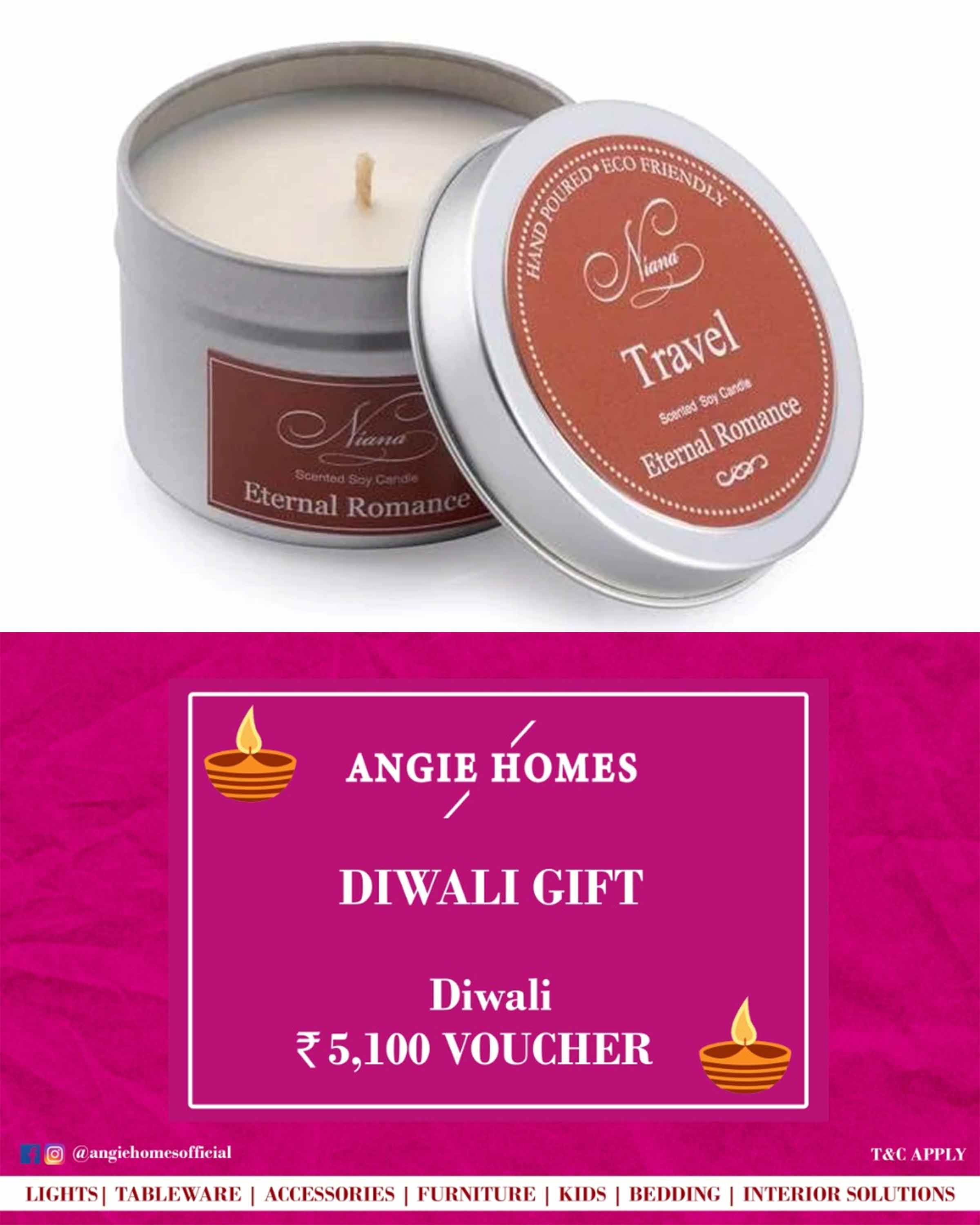 Online Diwali Gift Card Voucher for Travel Candle | Accessories ANGIE HOMES