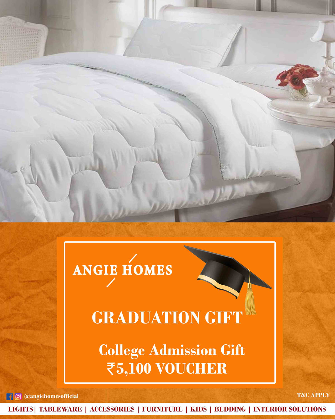 Online Gift Voucher for College Registry ANGIE HOMES