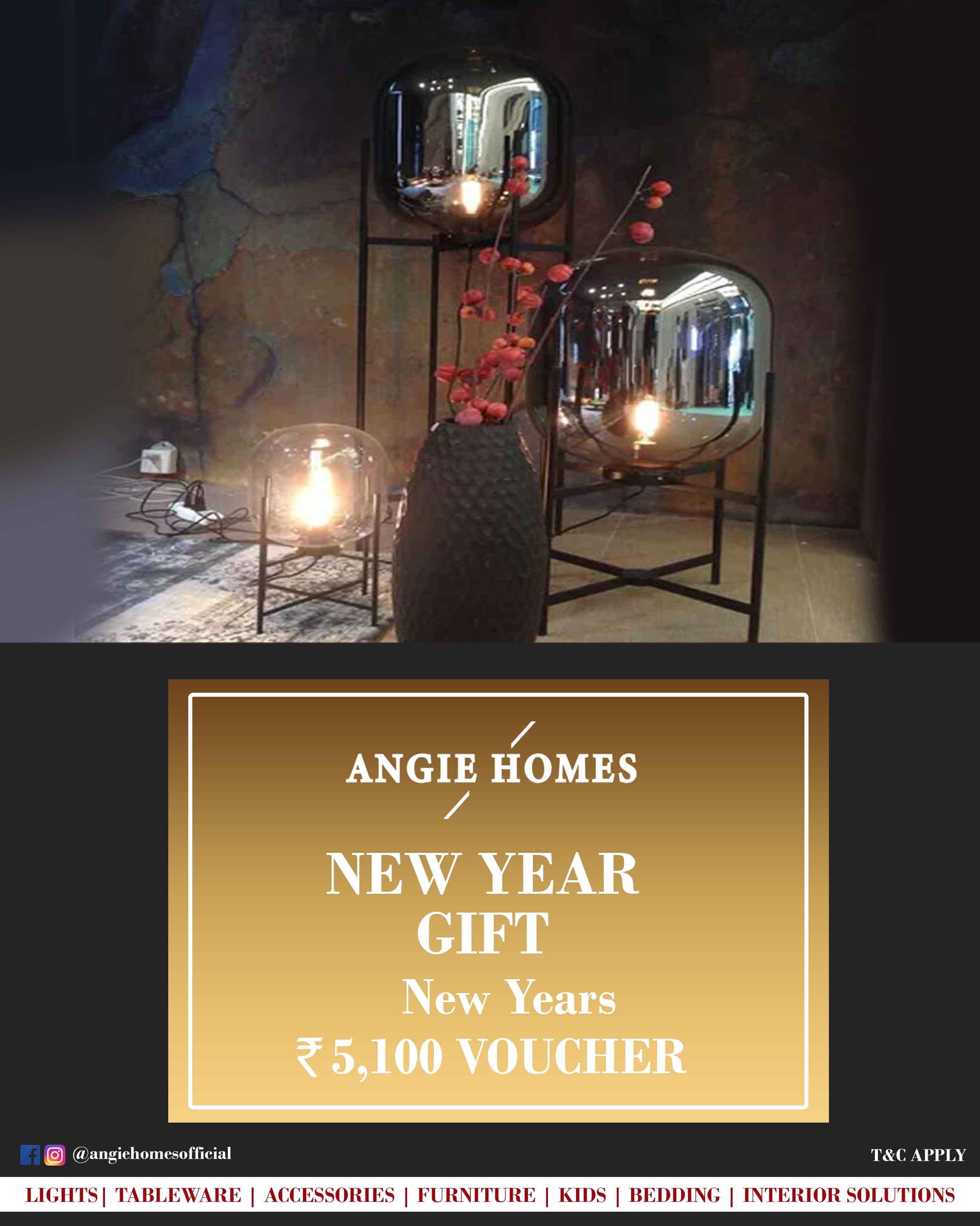 Online New Year Gift Card Voucher for Lights ANGIE HOMES