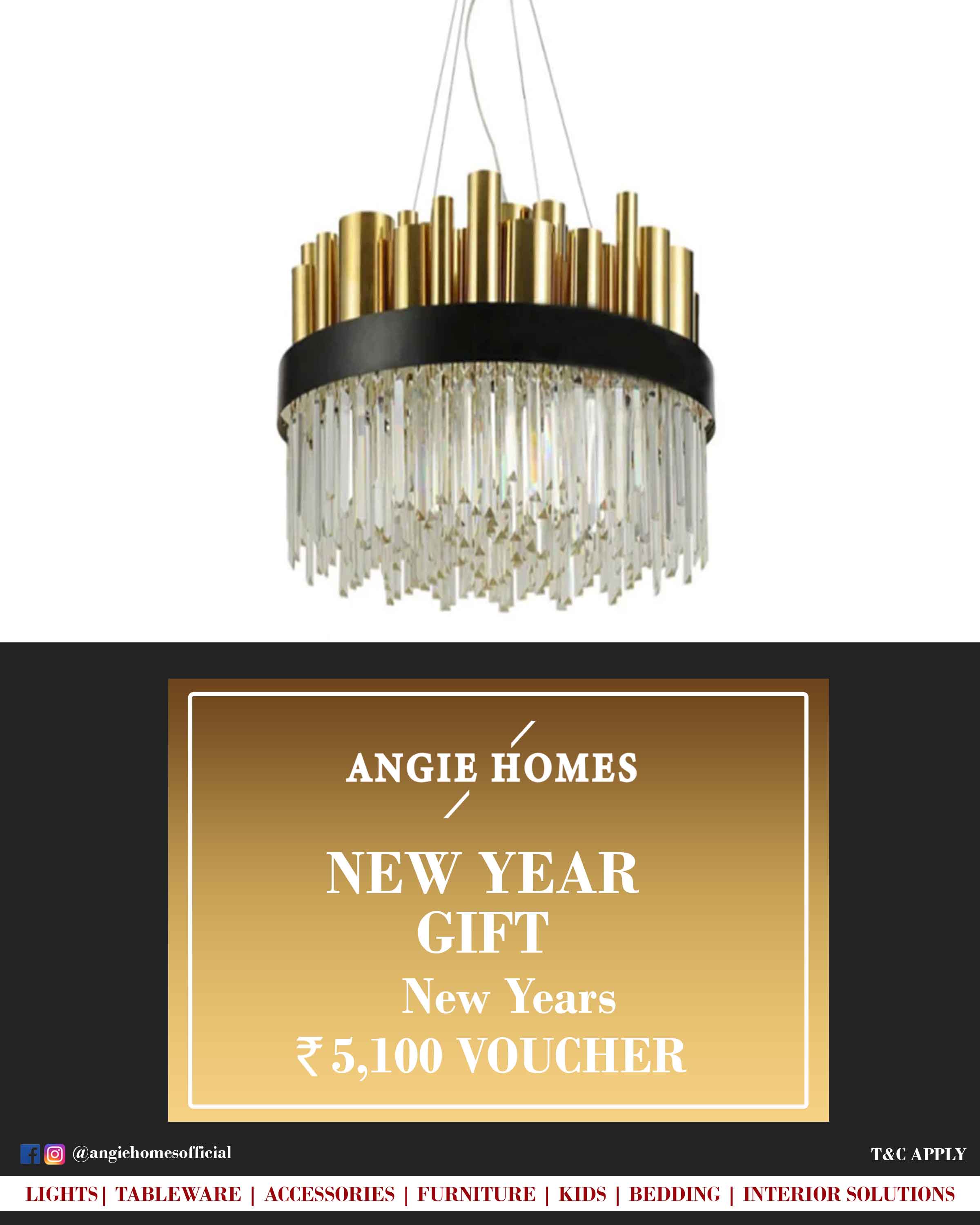 Online New Year Gift Card Voucher for Lights ANGIE HOMES