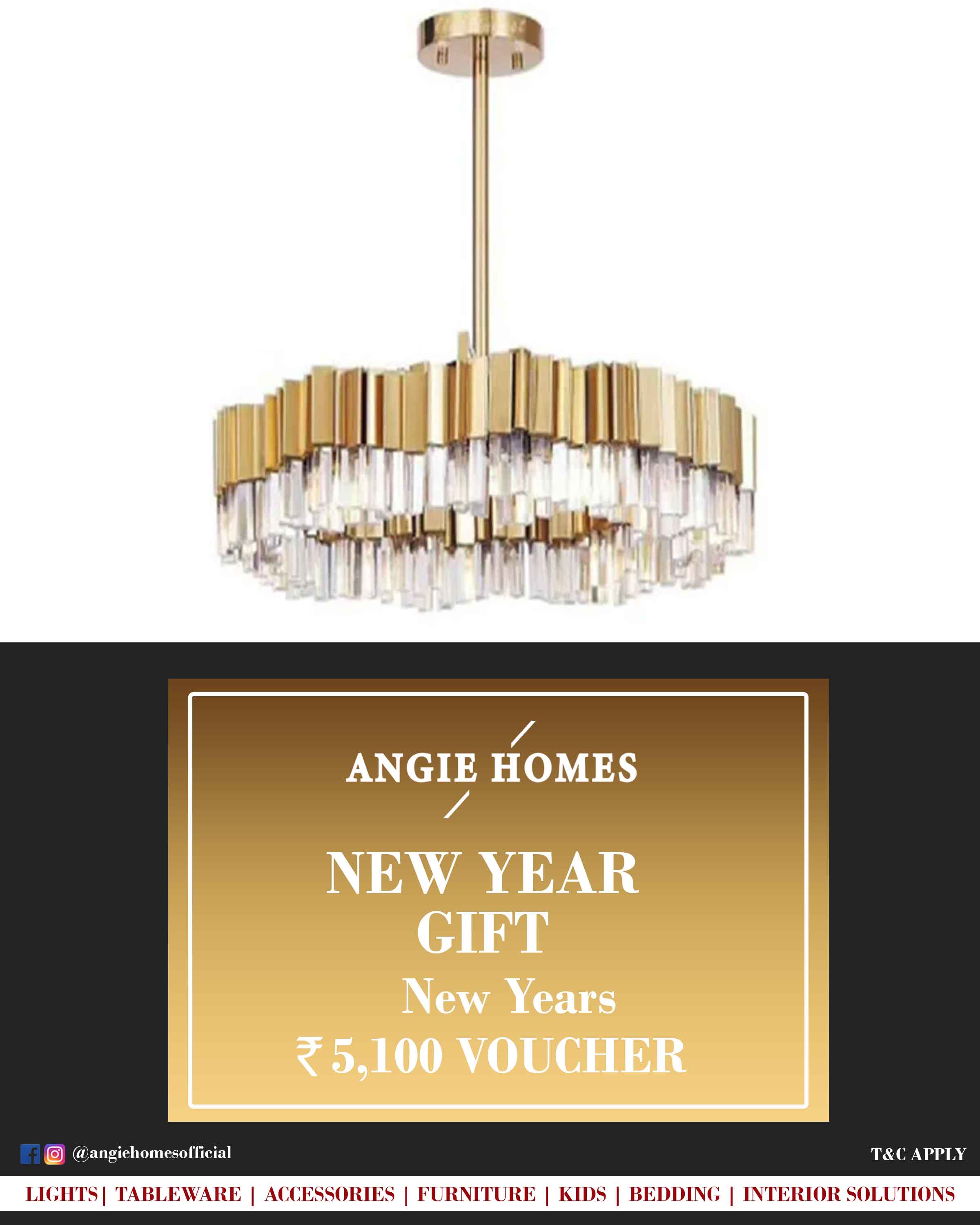 Online New Year Gift Card Voucher for Lights ANGIE HOMES