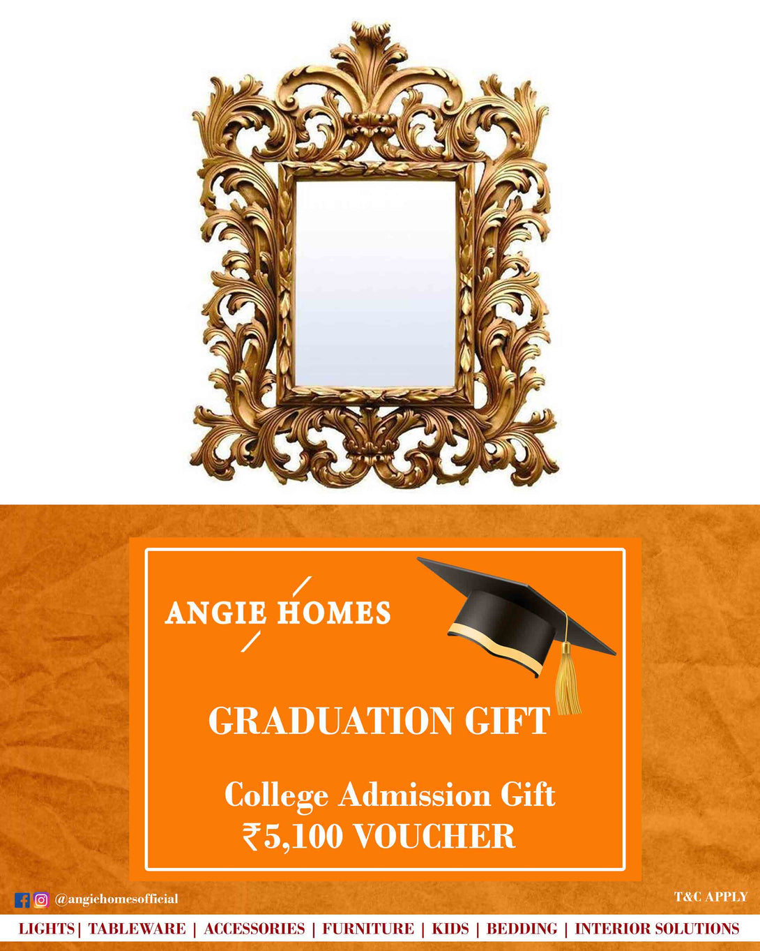 Online Gift Voucher for College Registry ANGIE HOMES