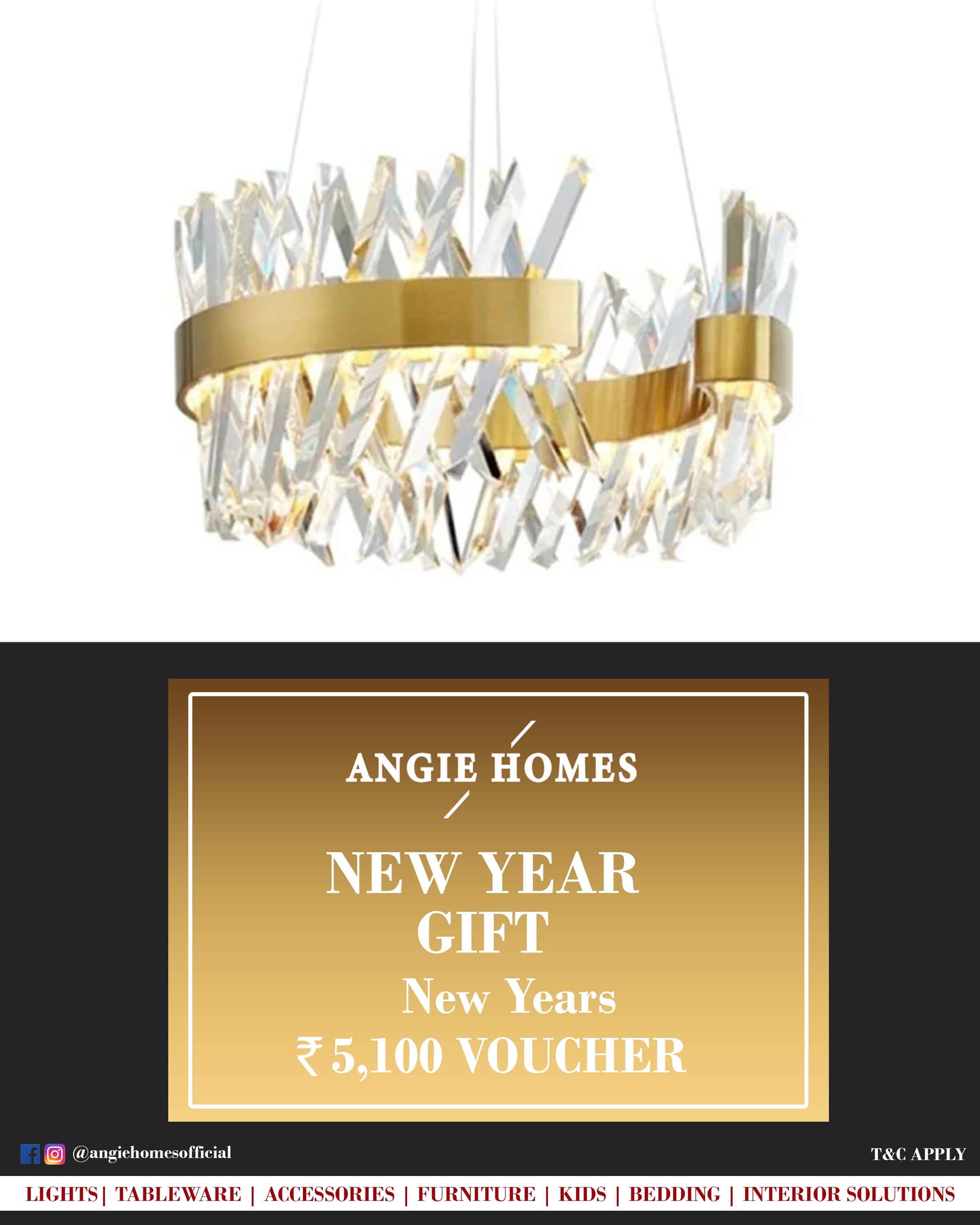 Online New Year Gift Card Voucher for Lights ANGIE HOMES